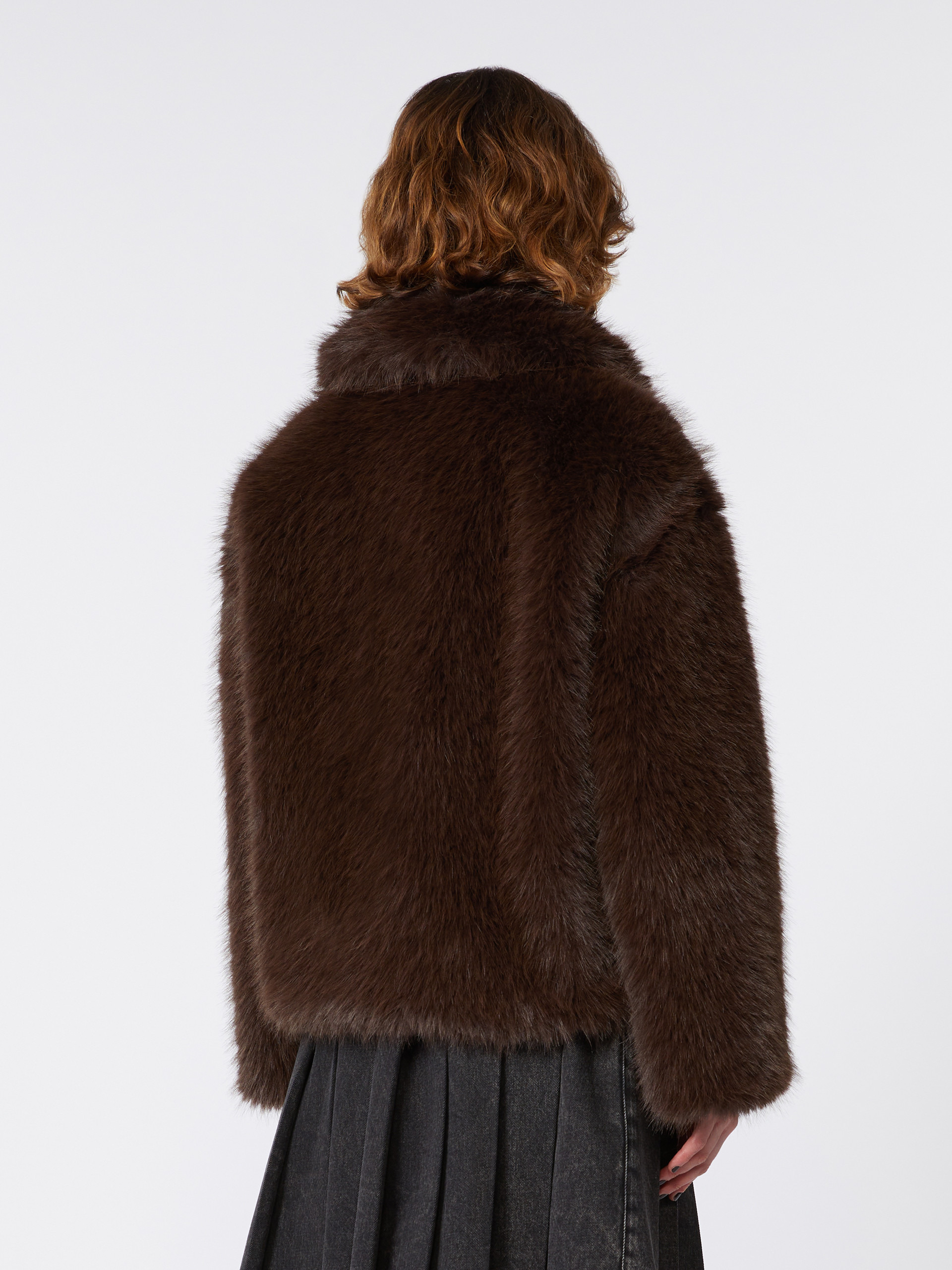 BRENTA1234 Soft-feel cropped jacket - 4