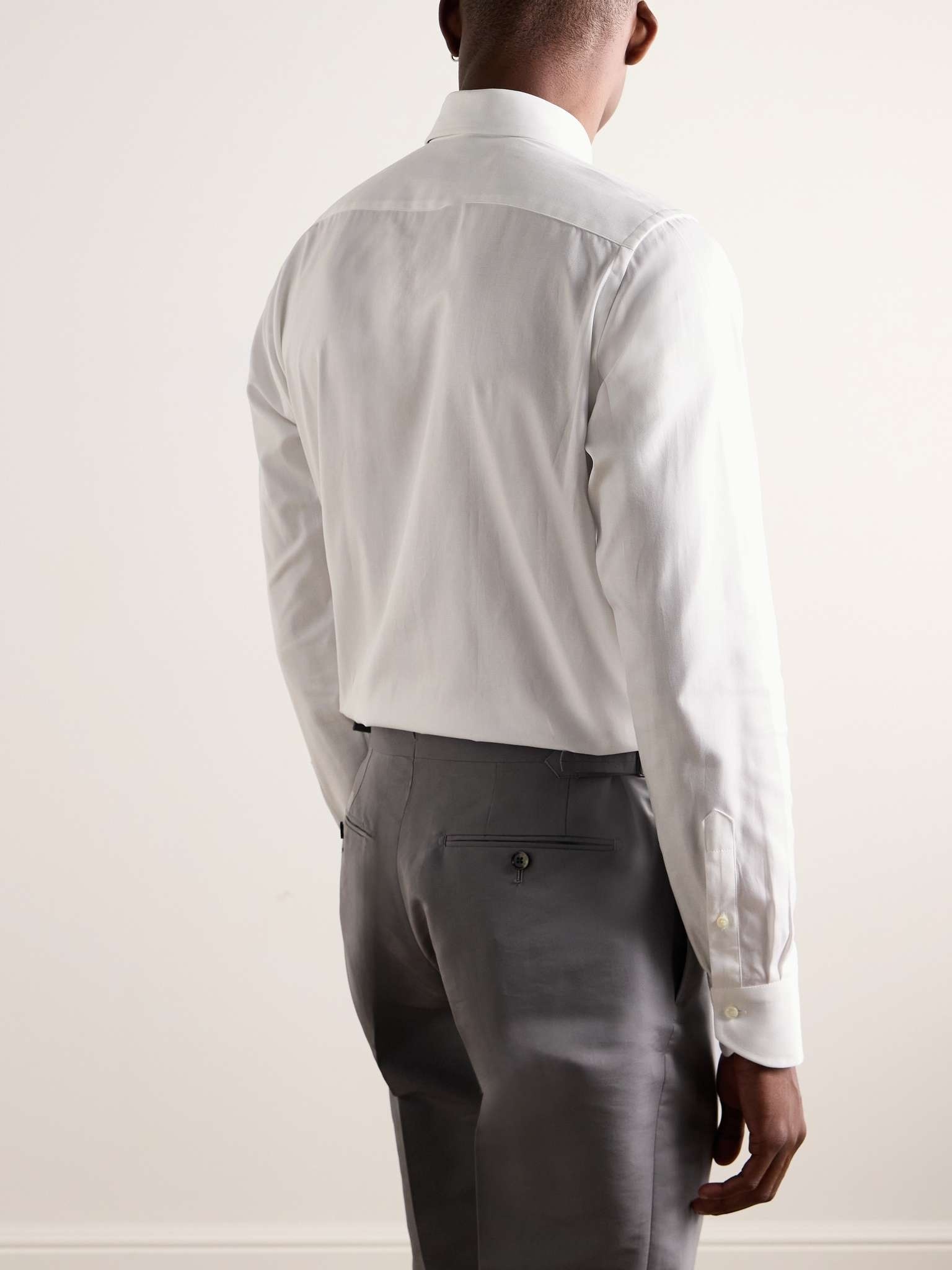 Herringbone Cotton Shirt - 4