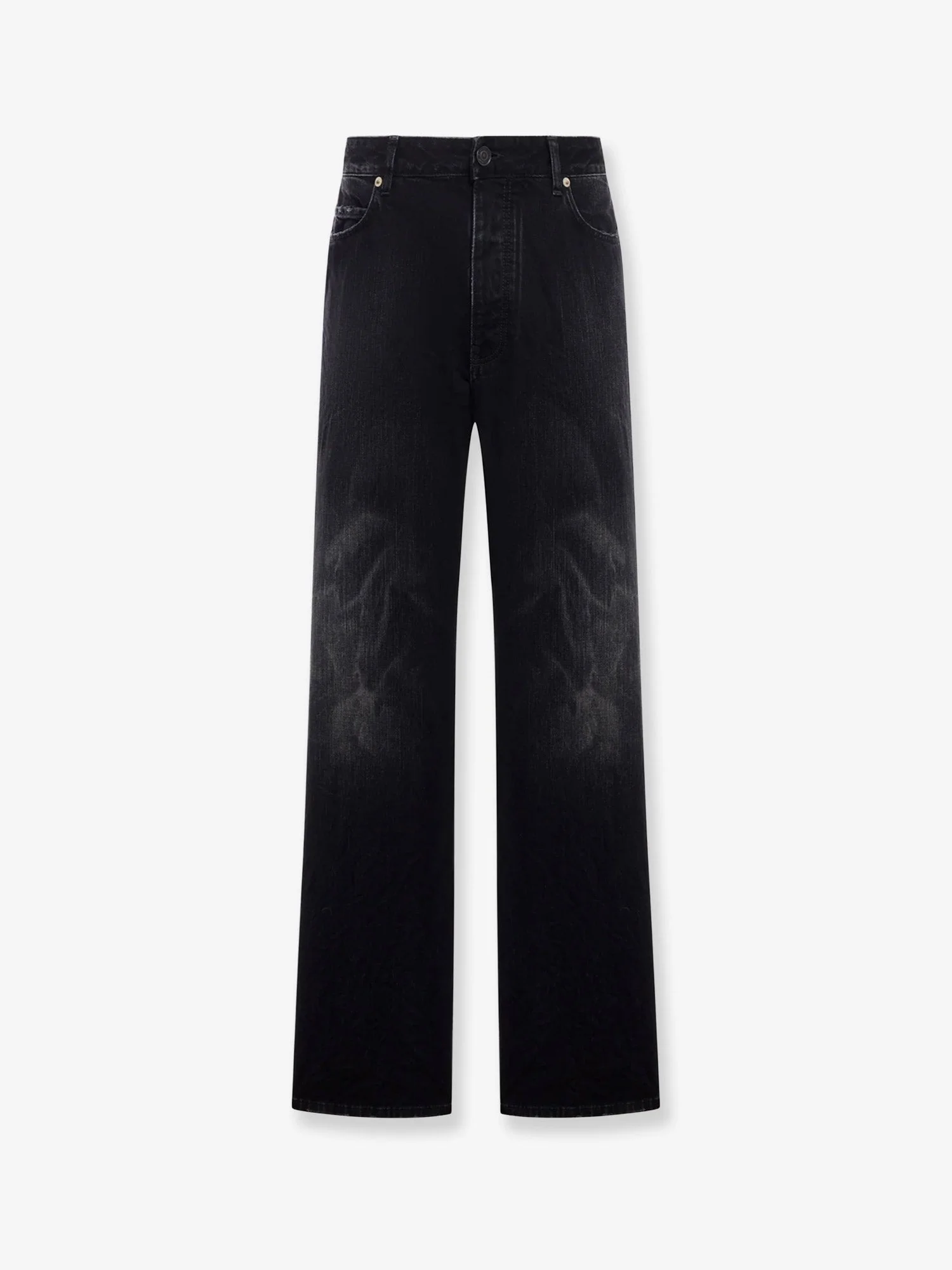 Balenciaga Men Black Denim Jeans - 1