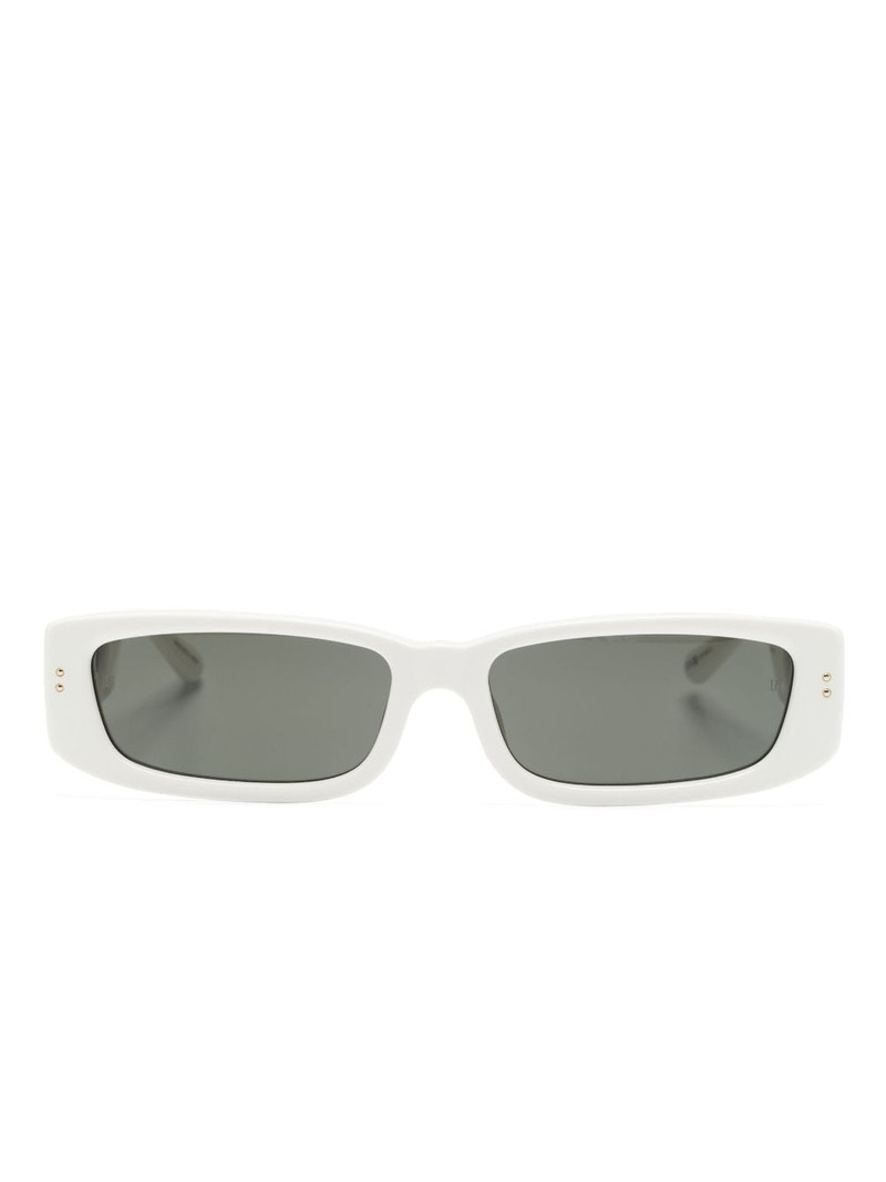 rectangle-frame tinted sunglasses 1