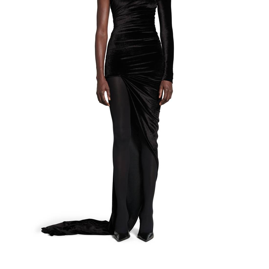 ワンピース BALENCIAGA Woman Dress Black 808281TRVF2 1041 Balenciaga Dress Black Womens Balenciaga
