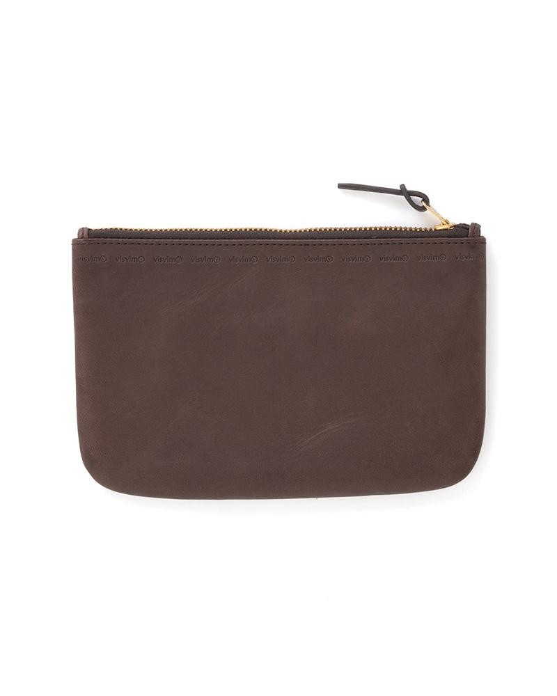 visvim LEATHER TRAVEL POUCH DK.BROWN outlook