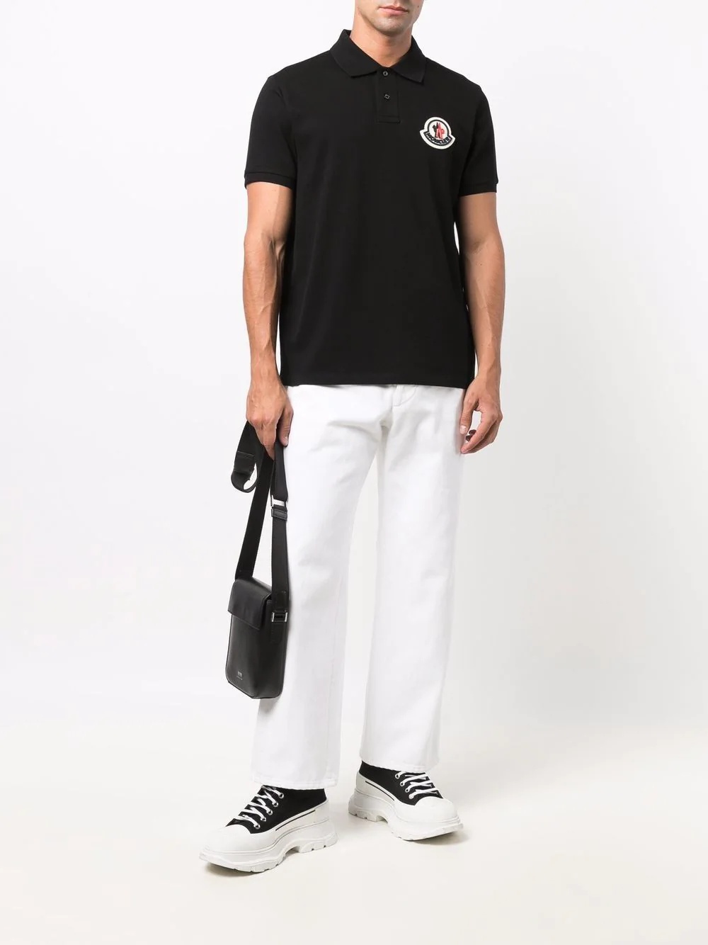 logo patch polo shirt - 2