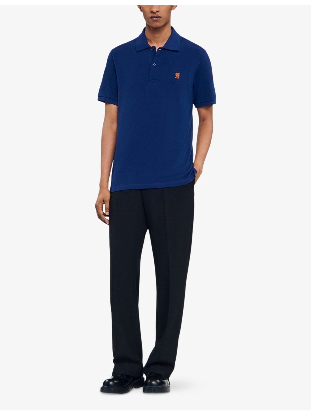 Embroidered-Logo Regular-Fit Cotton Polo Shirt - 2