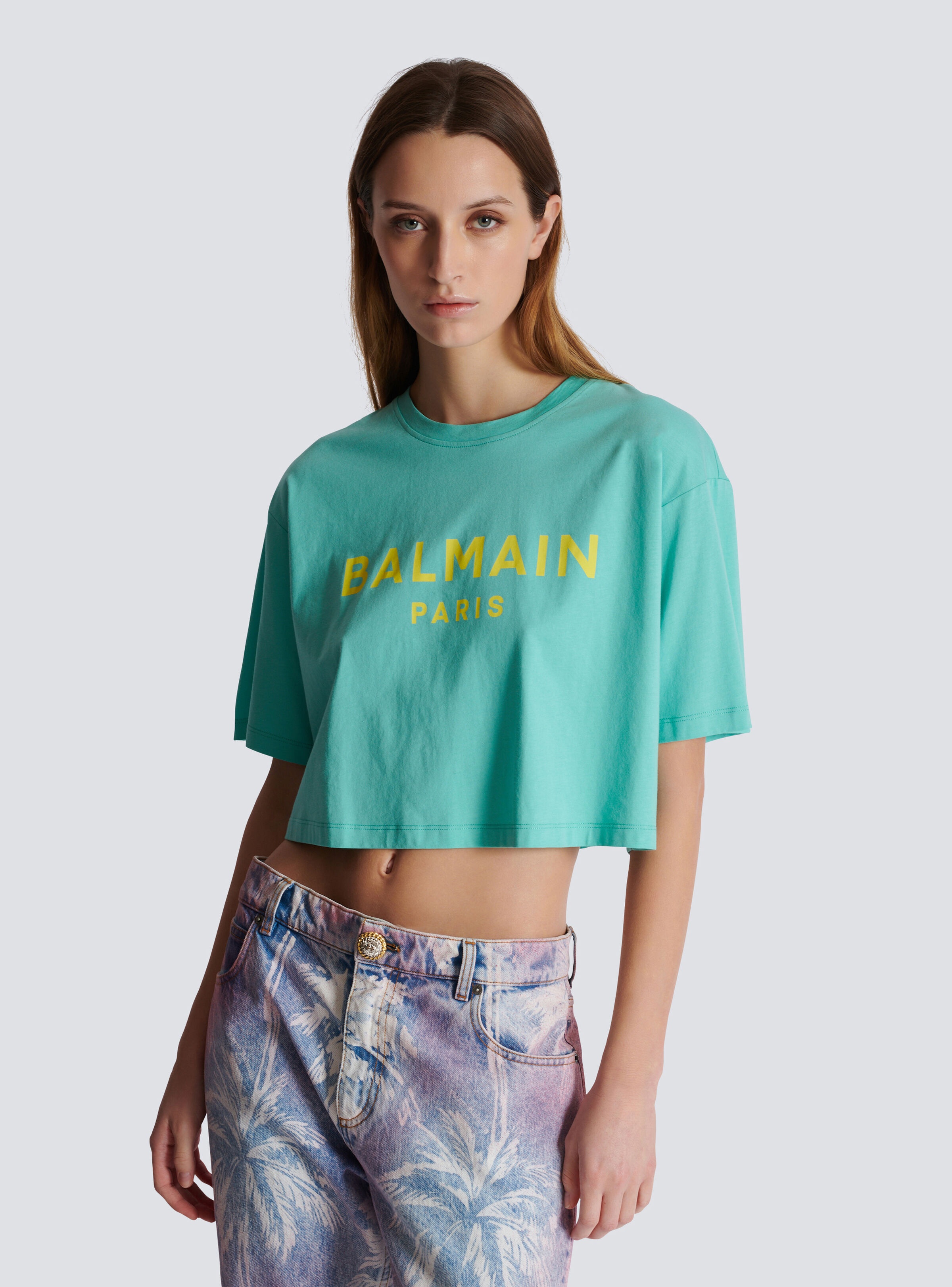 T-shirt with Balmain Paris print - 6