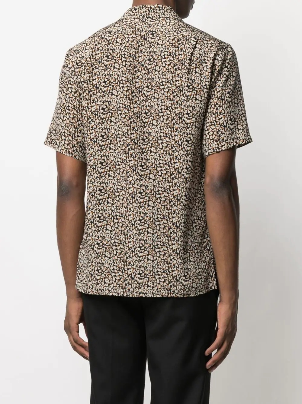 leopard print short-sleeve shirt - 4