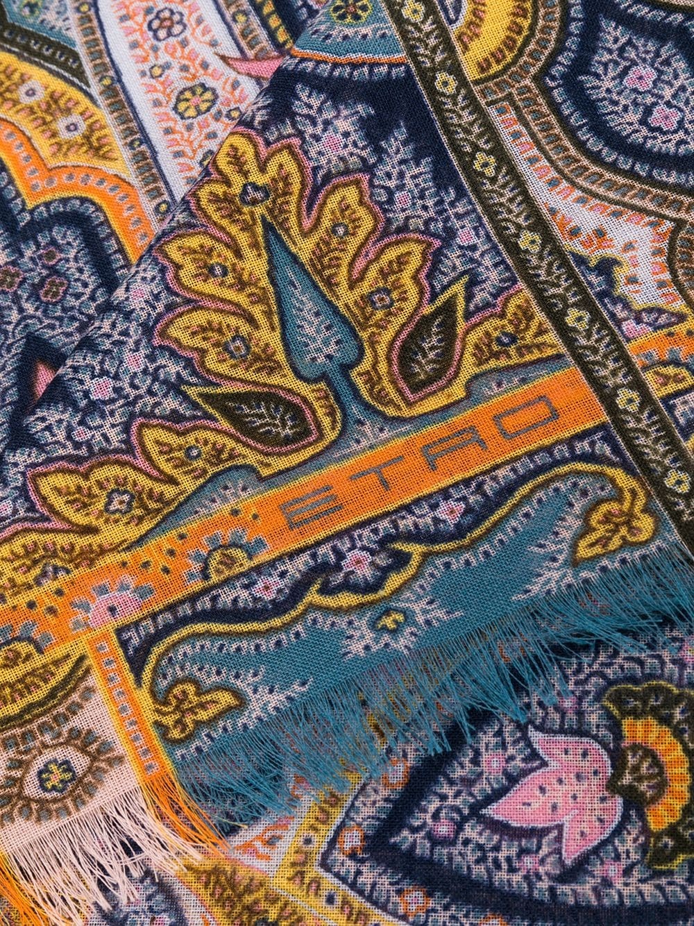 paisley print scarf - 3