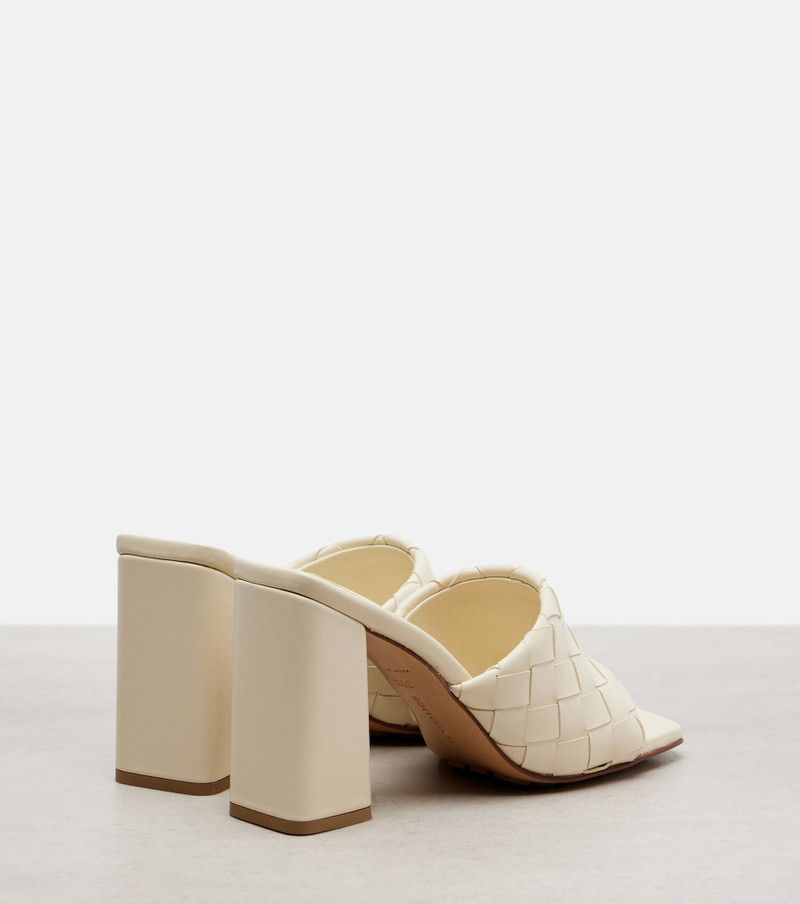 Bottega Veneta Parco Intrecciato 90 leather mules outlook