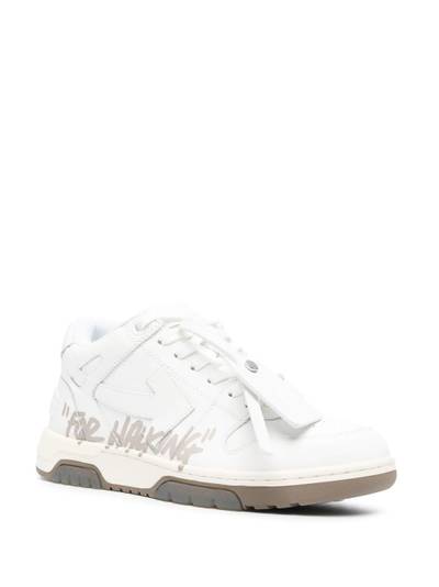 Off-White slogan-print lace-up sneakers outlook