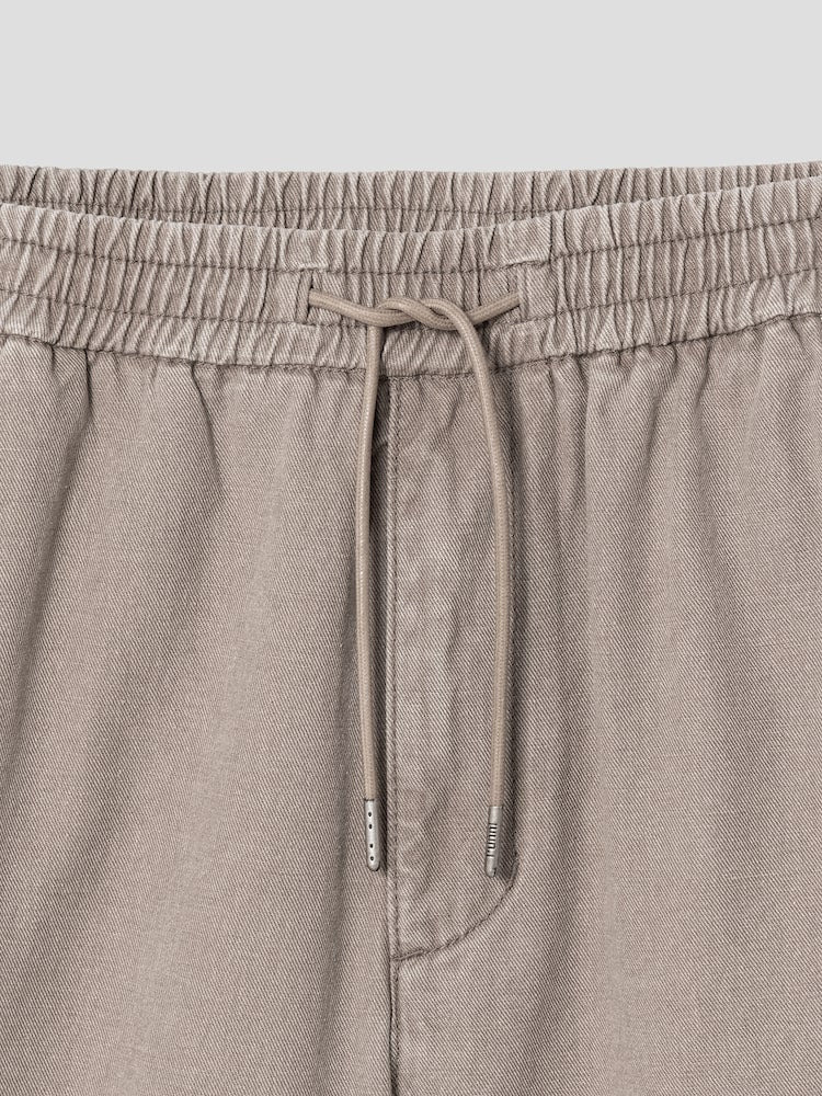Denim Track Shorts - 3