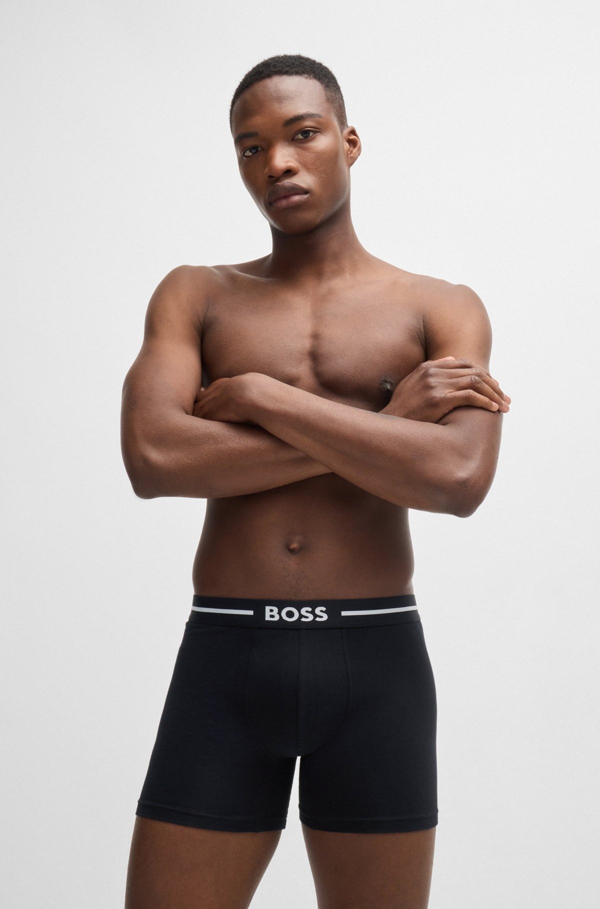 THREE-PACK OF STRETCH-COTTON BOXER BRIEFS - 7
