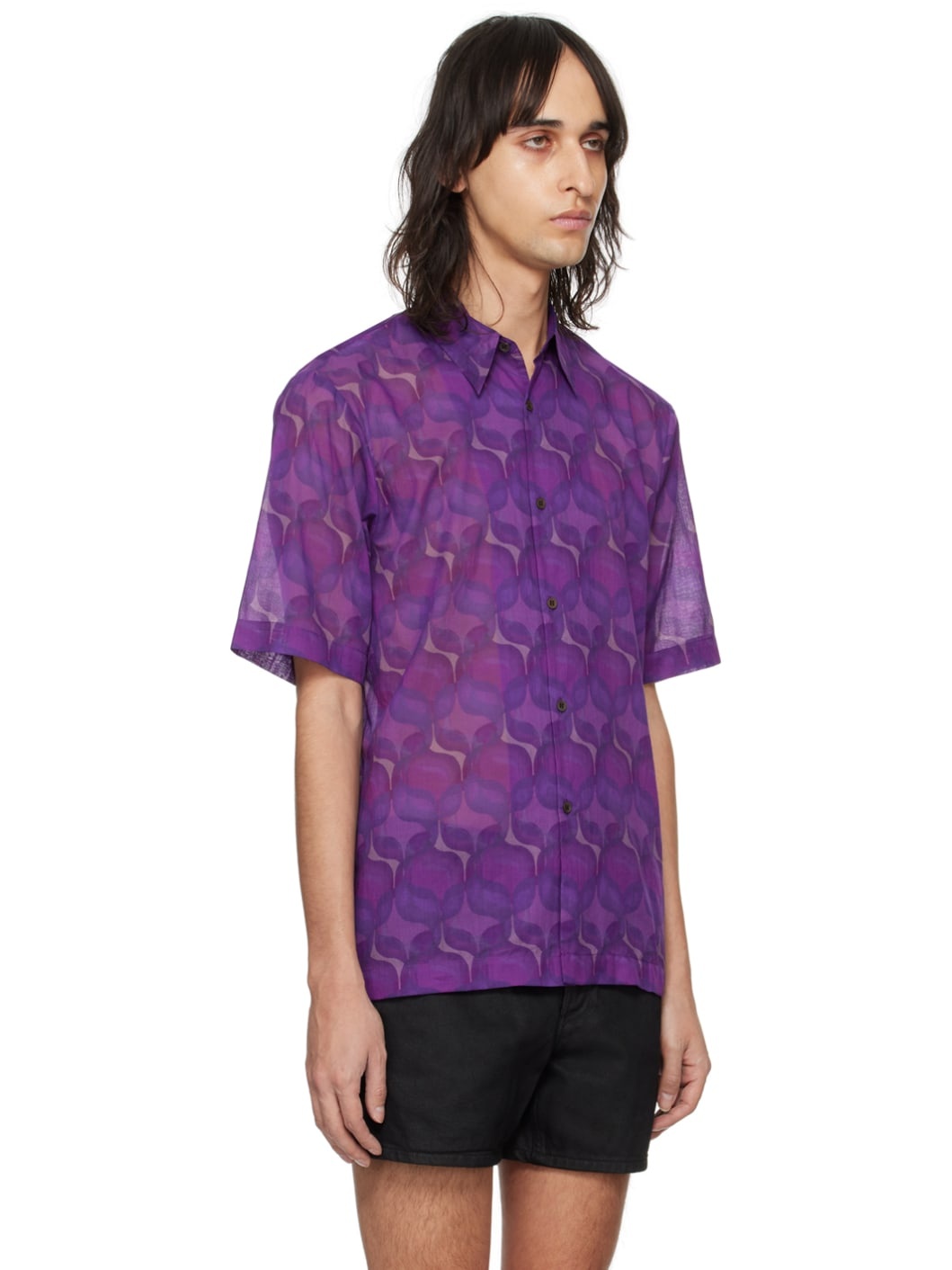 Purple Graphic Shirt - 2