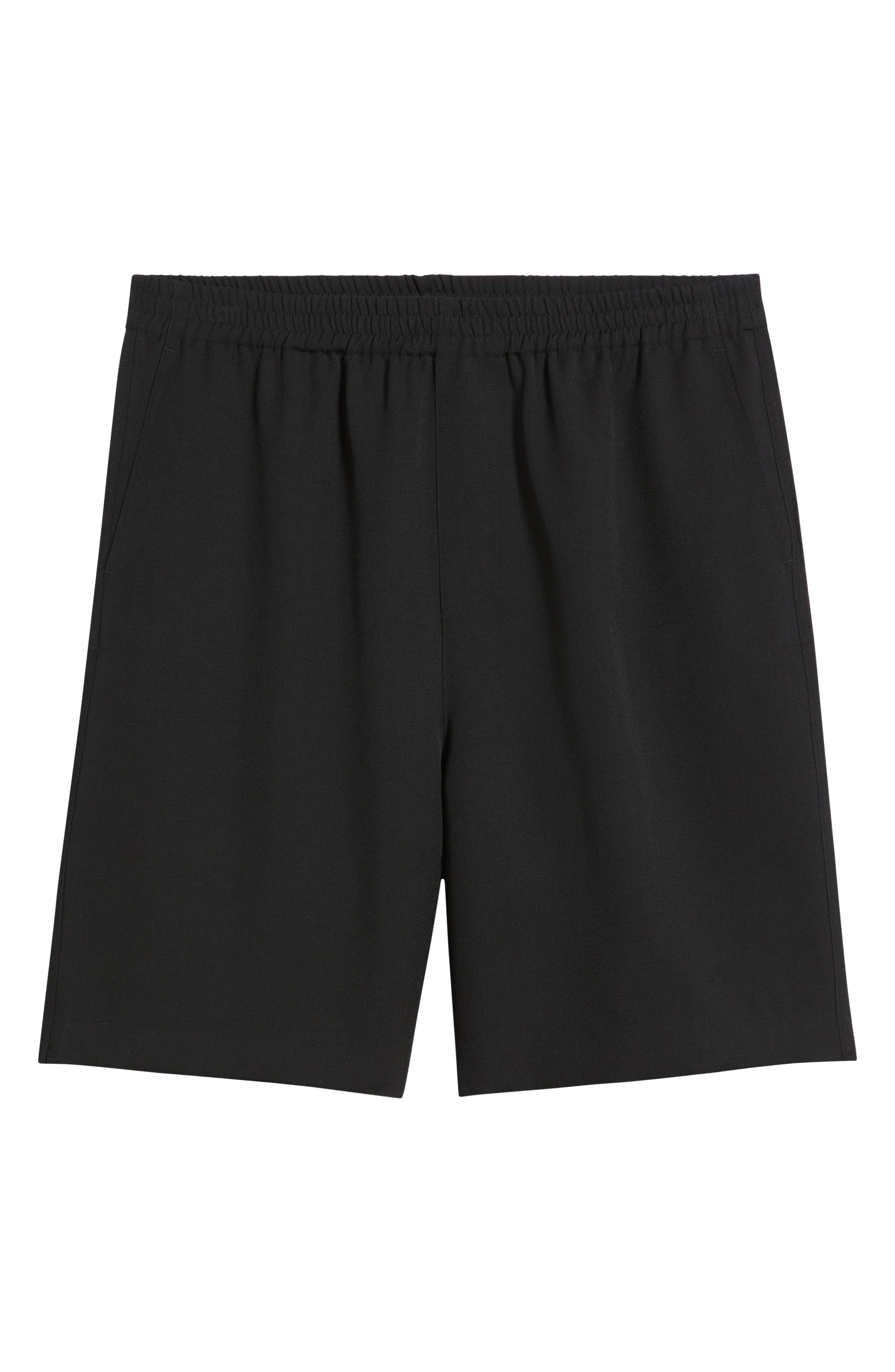 FRAME Relaxed Wool Shorts in Black at Nordstrom - 5