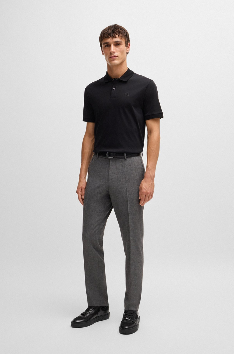 BOSS GARY CRYSTAL-TRIM TRAINERS IN LEATHER AND VELVET outlook