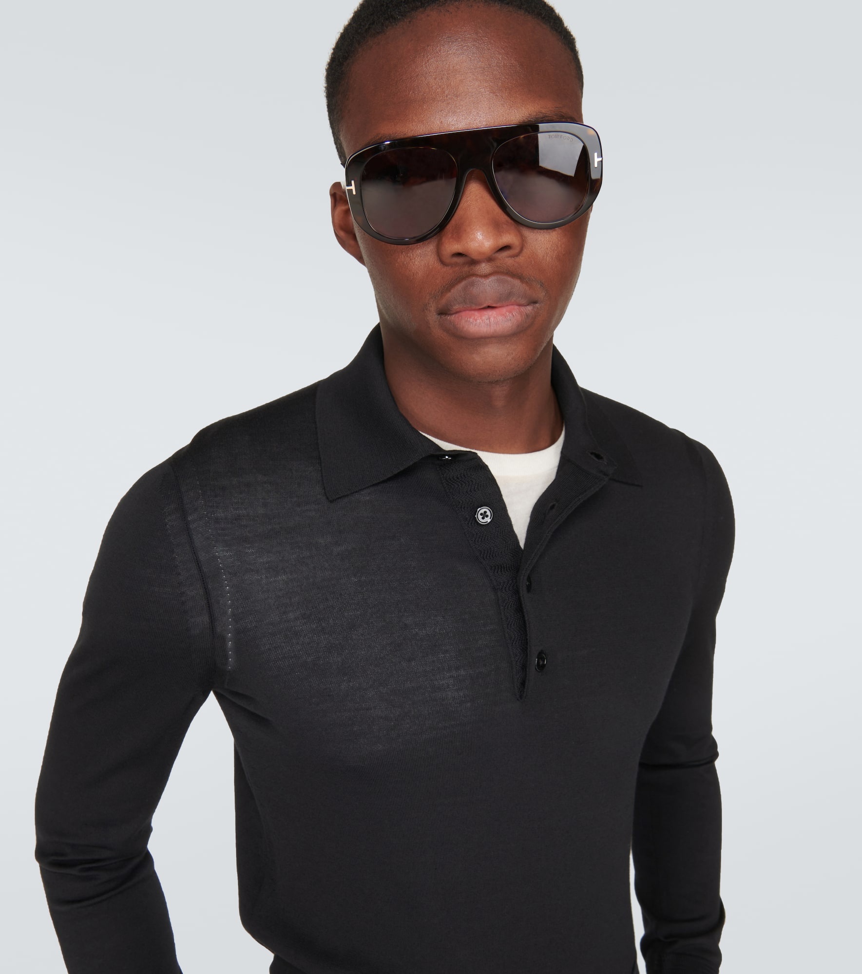 Wool polo sweater - 5
