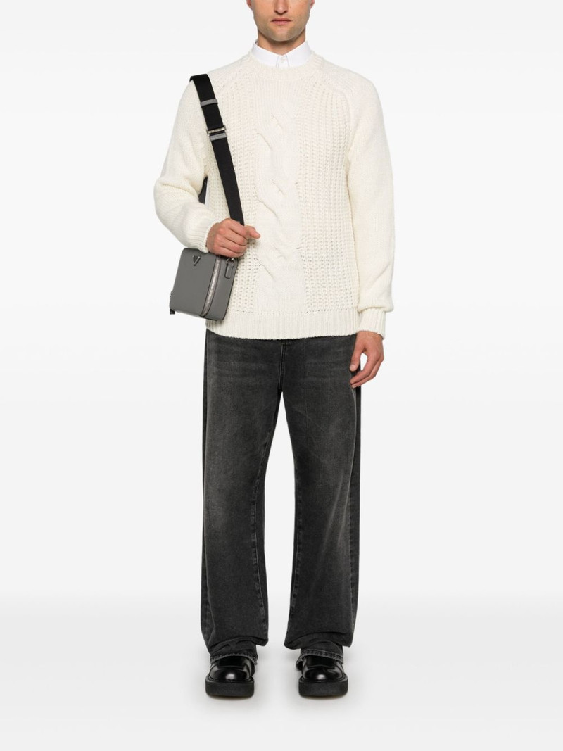 Canali braided ribbed sweater outlook