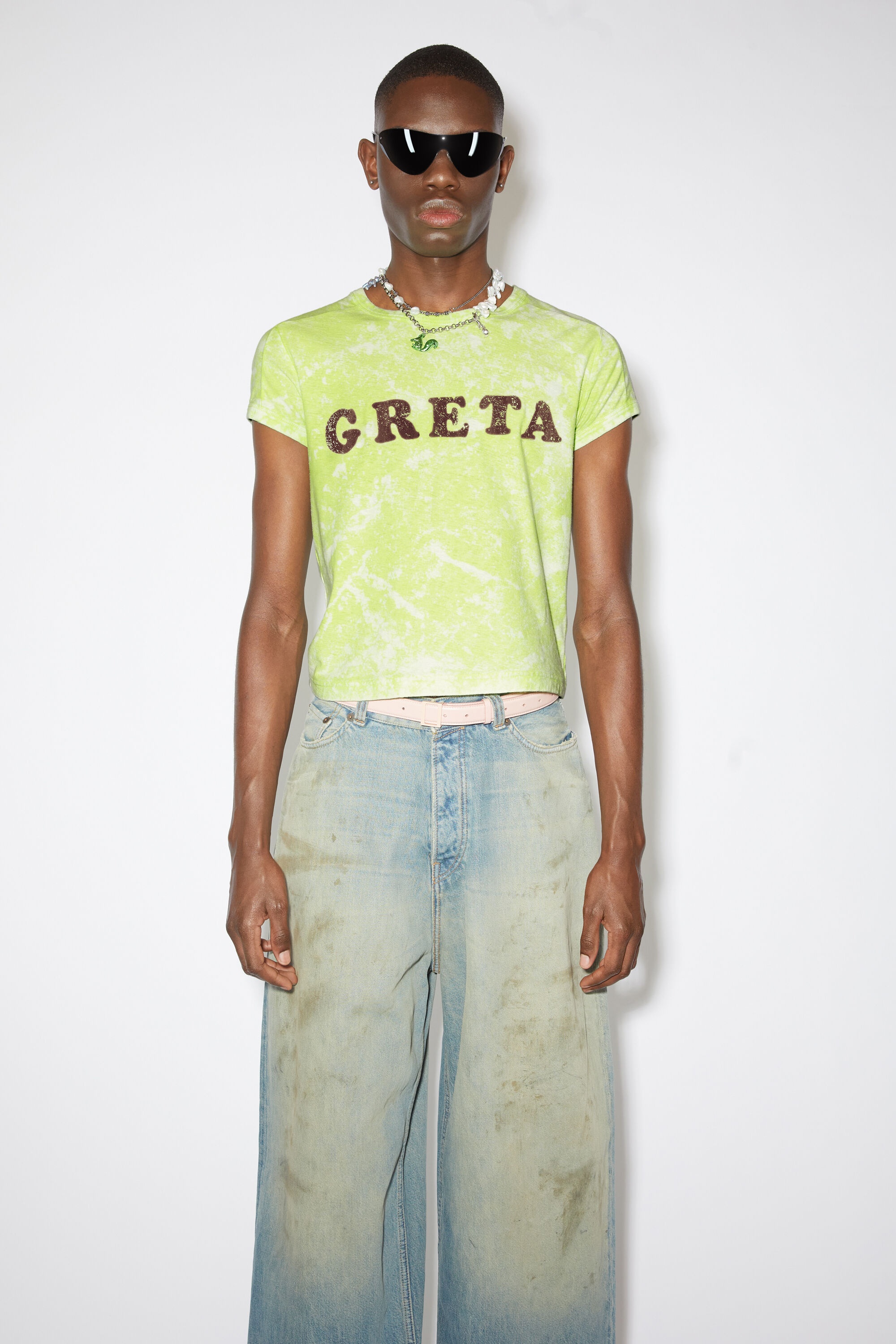Printed t-shirt - Fluo green - 2