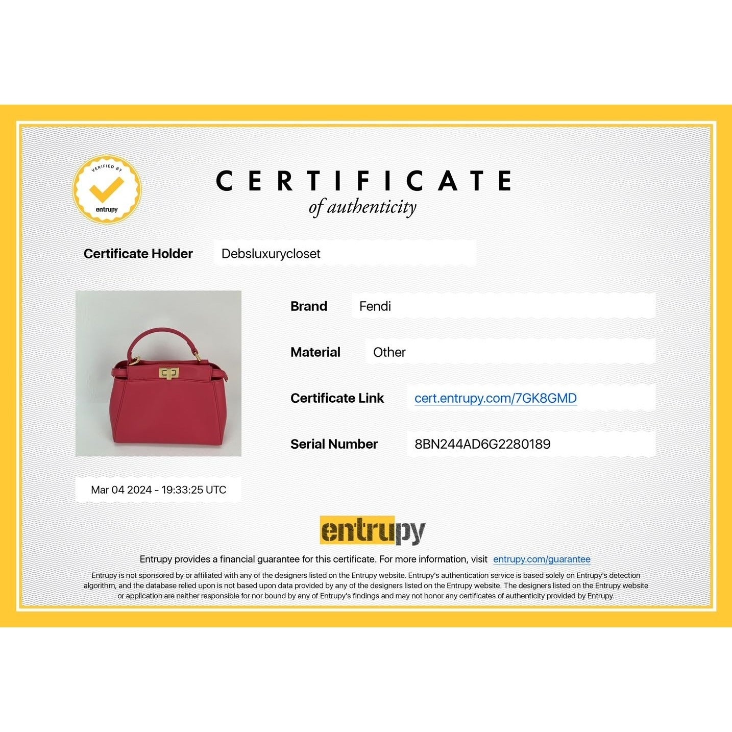 Fendi Mini Peekaboo Pink Leather Hand Shoulder Bag - 14