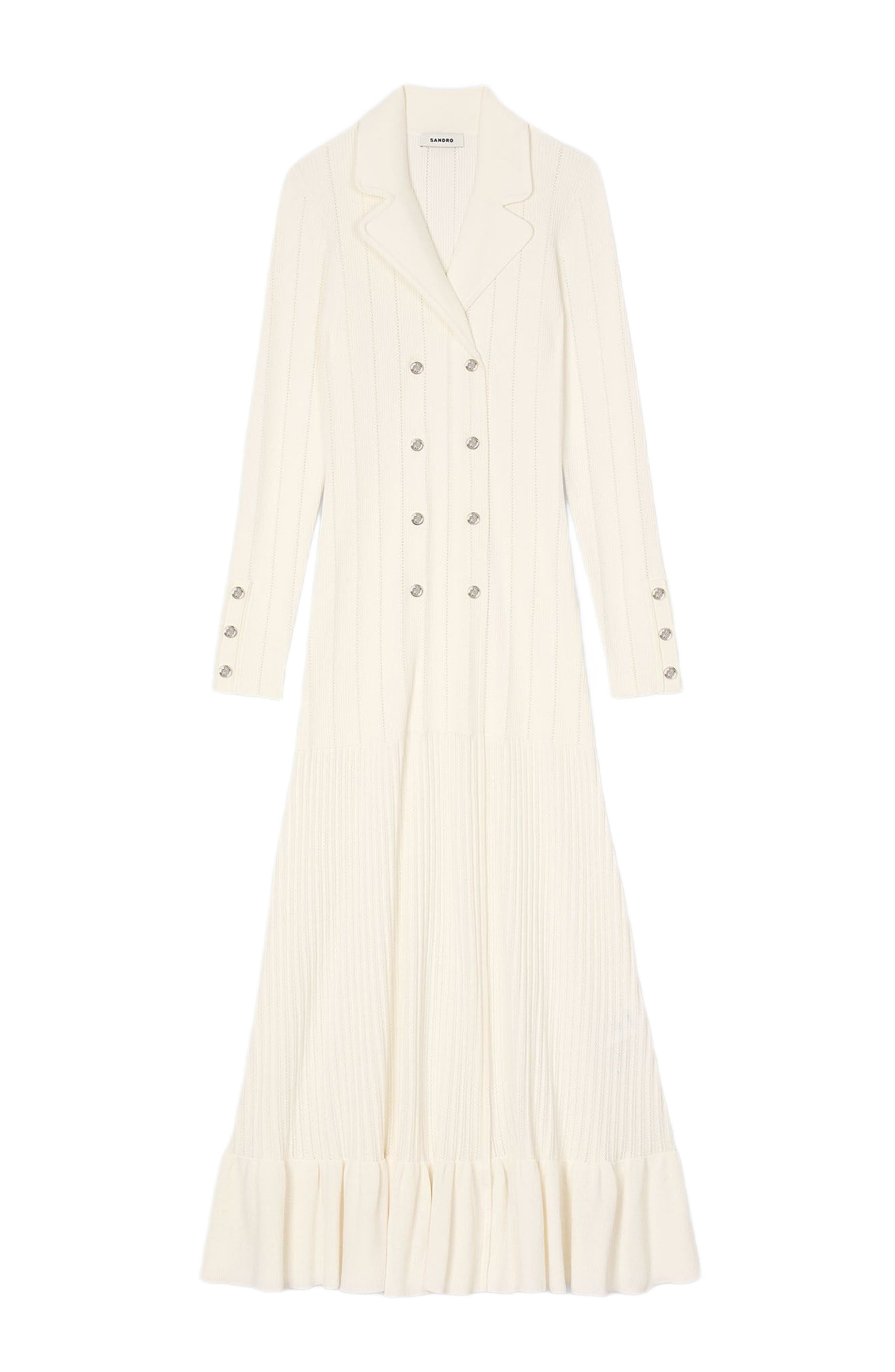 SANDRO Knit maxi dress in Ecru at Nordstrom - 5
