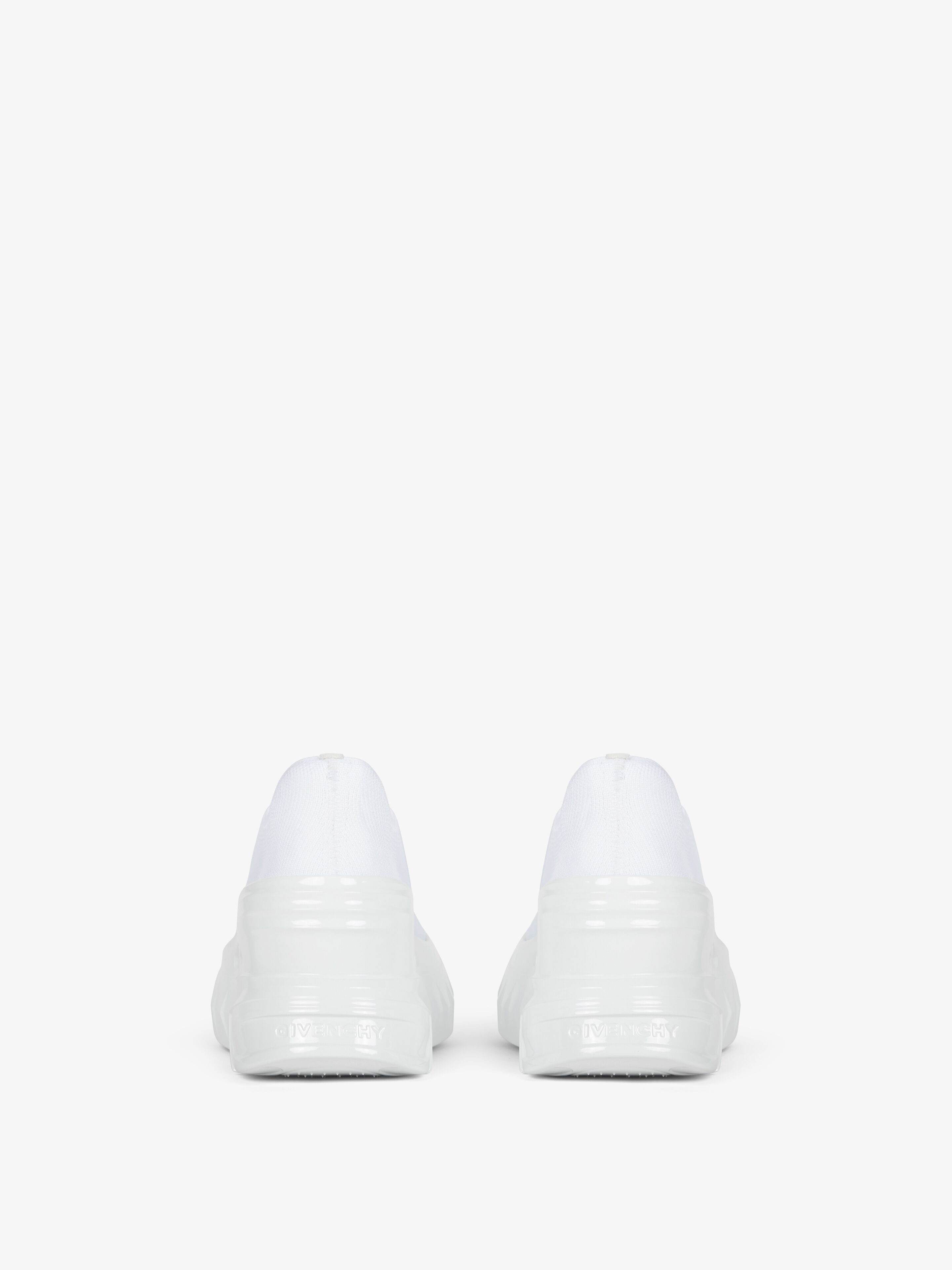 MARSHMALLOW WEDGE SNEAKERS IN RUBBER AND KNIT - 7