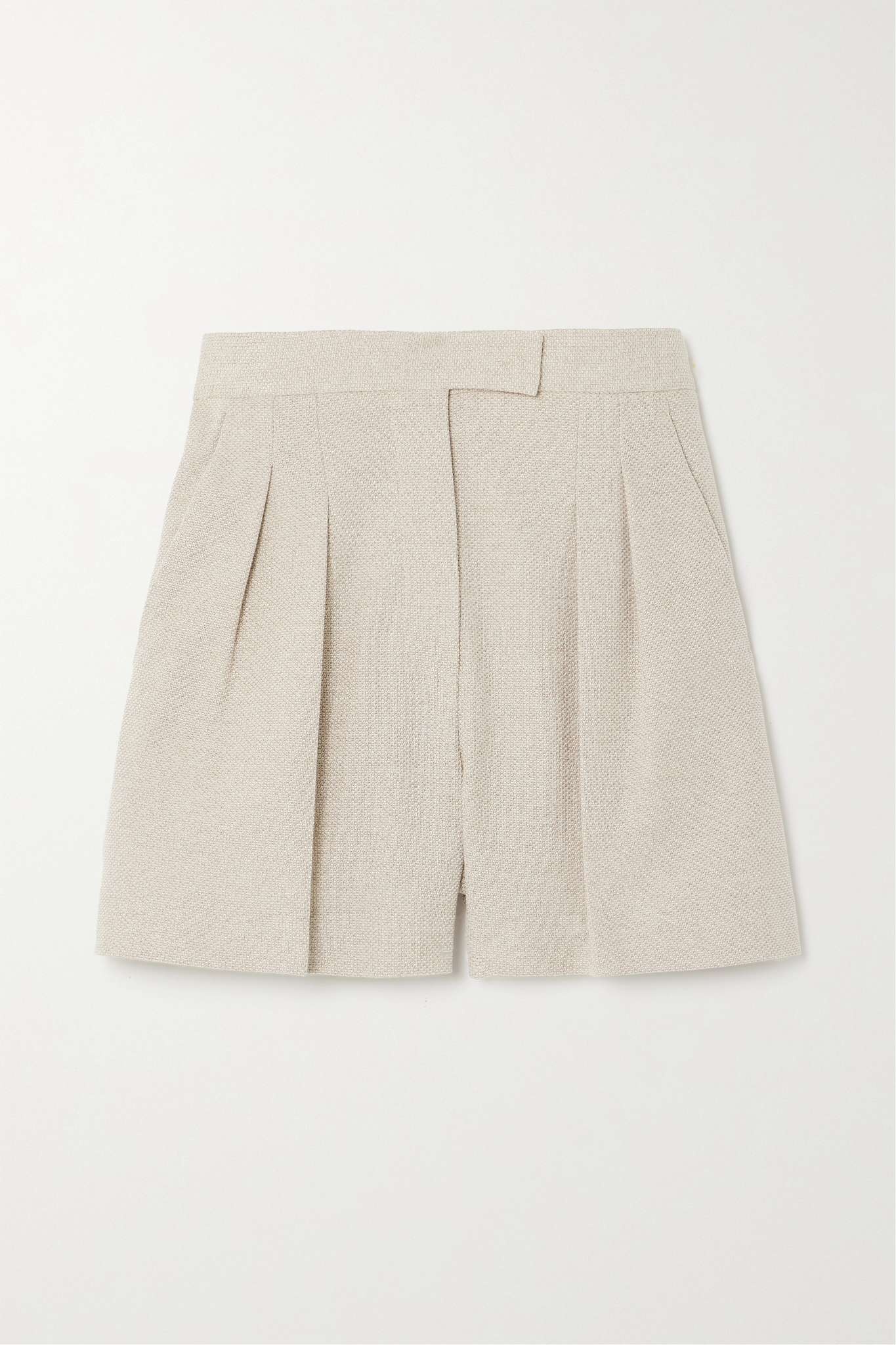 Jessica pleated cotton shorts - 1