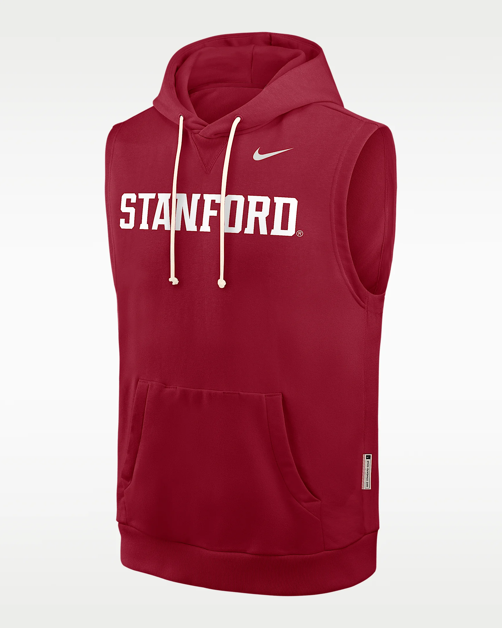 Stanford Sideline Men's Nike Dri-FIT College Sleeveless Pullover Hoodie - 1