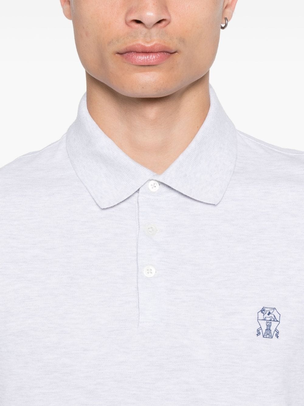 logo-print polo shirt - 5