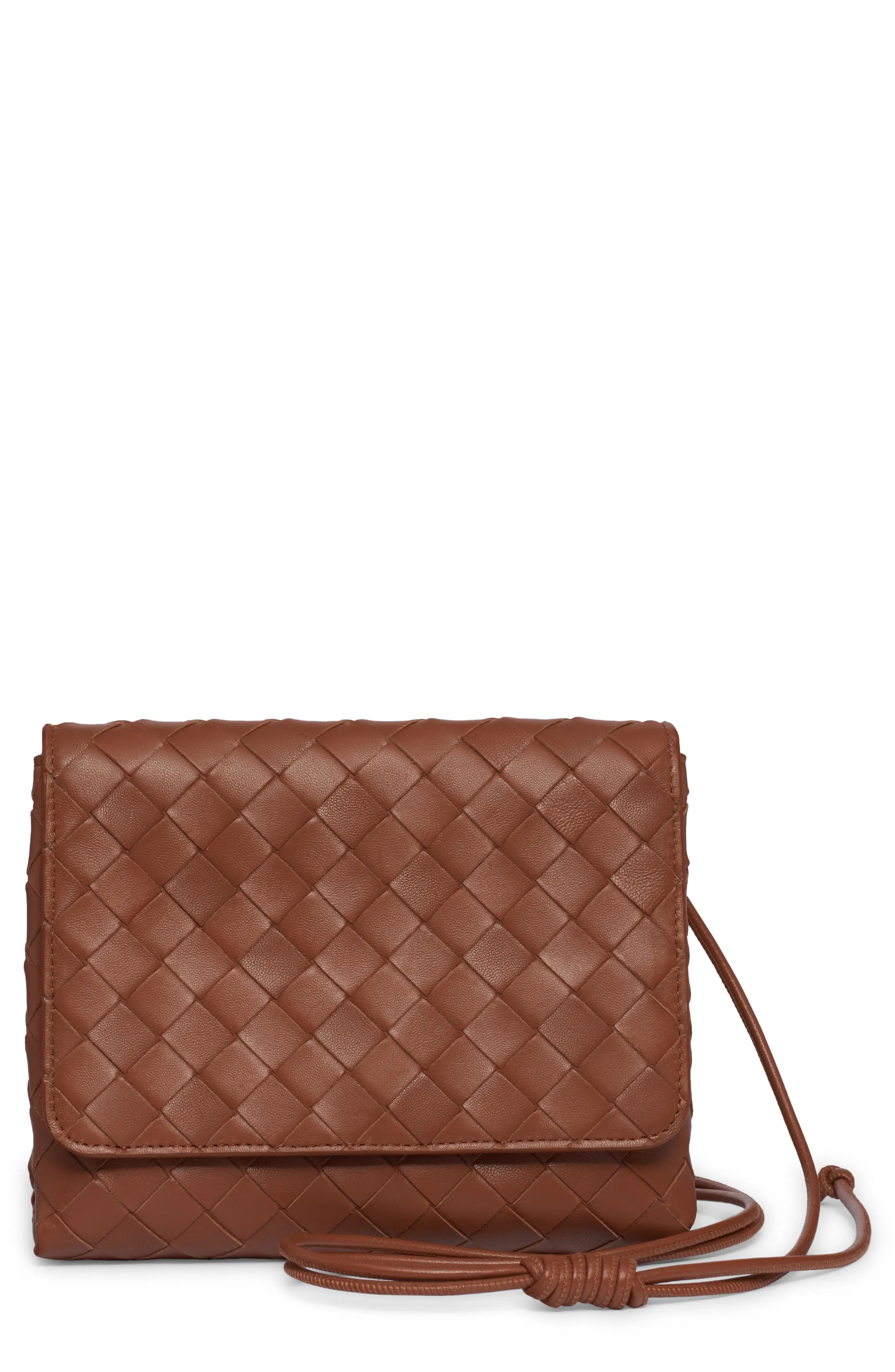 Bottega Veneta Mini Intrecciato Leather Crossbody Bag