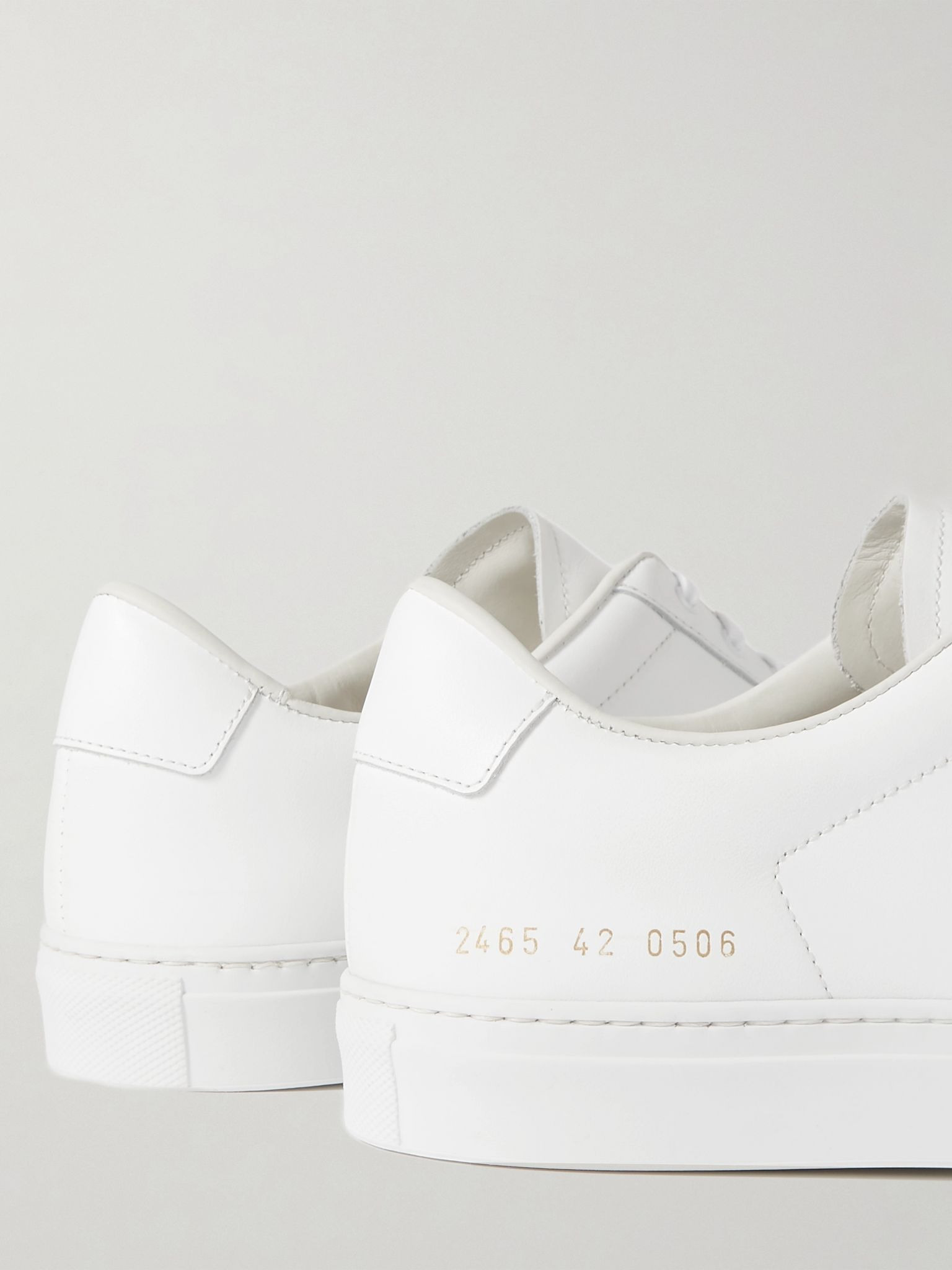 Retro Classic Leather Sneakers White - 5
