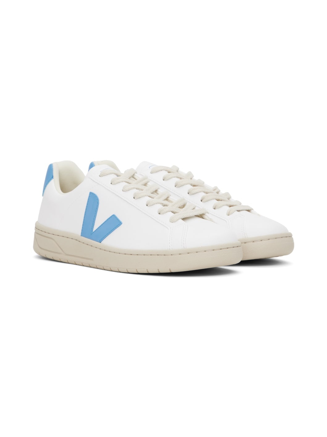 White & Blue Urca CWL Sneakers - 4