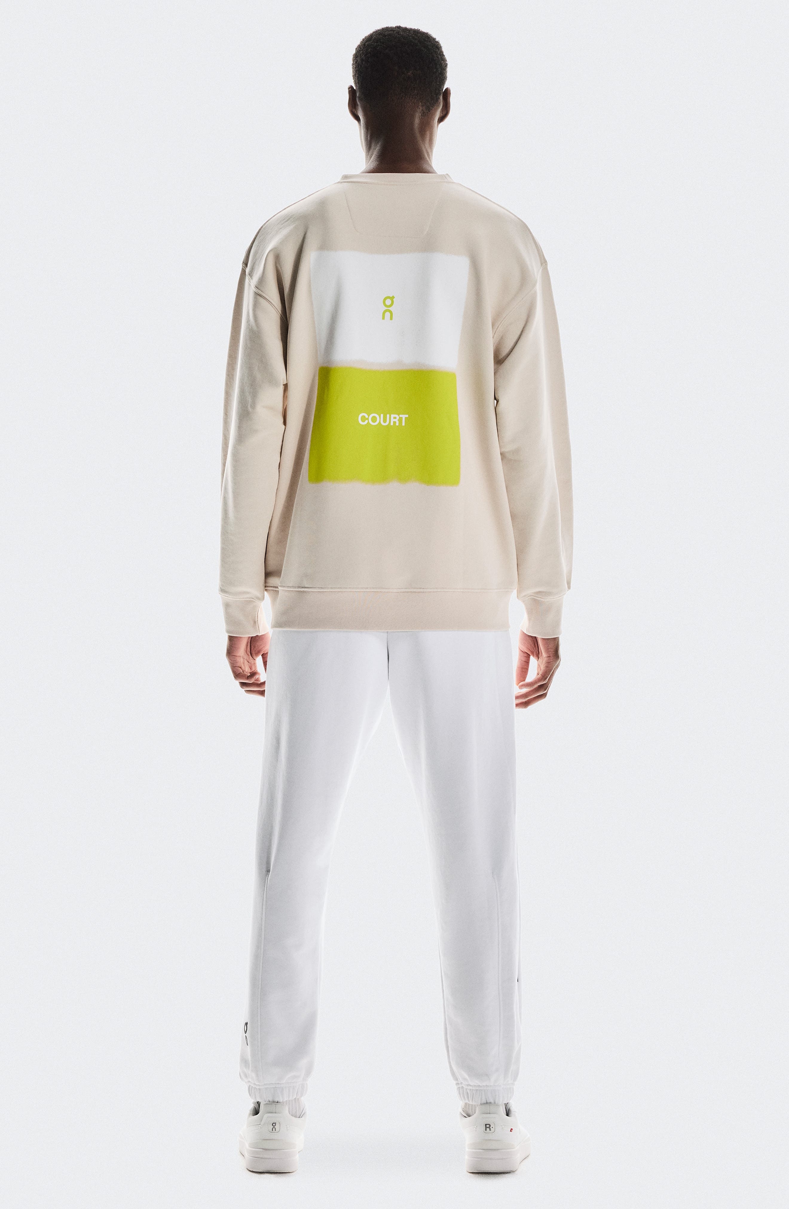 Club Crewneck Cotton Blend Sweatshirt in Silver at Nordstrom - 4