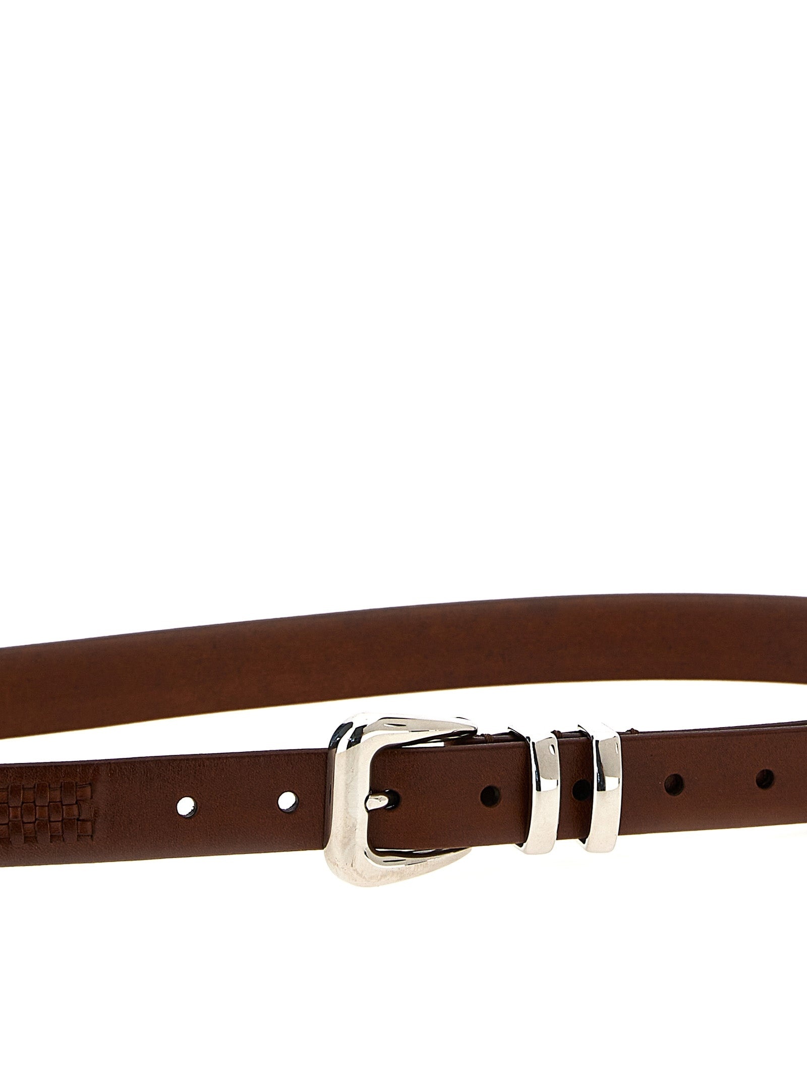 Leather Belt Belts Brown - 3
