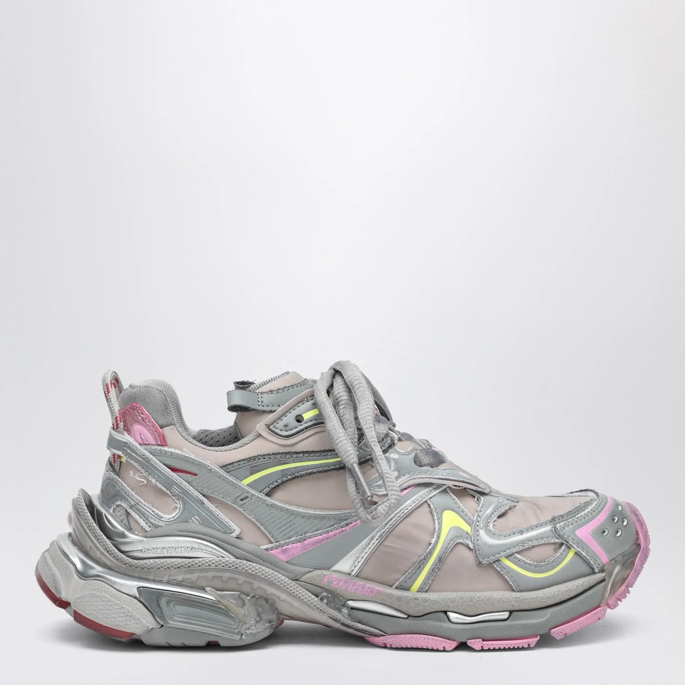 Runner 2.0 grey/yellow/pink sneakers - 1