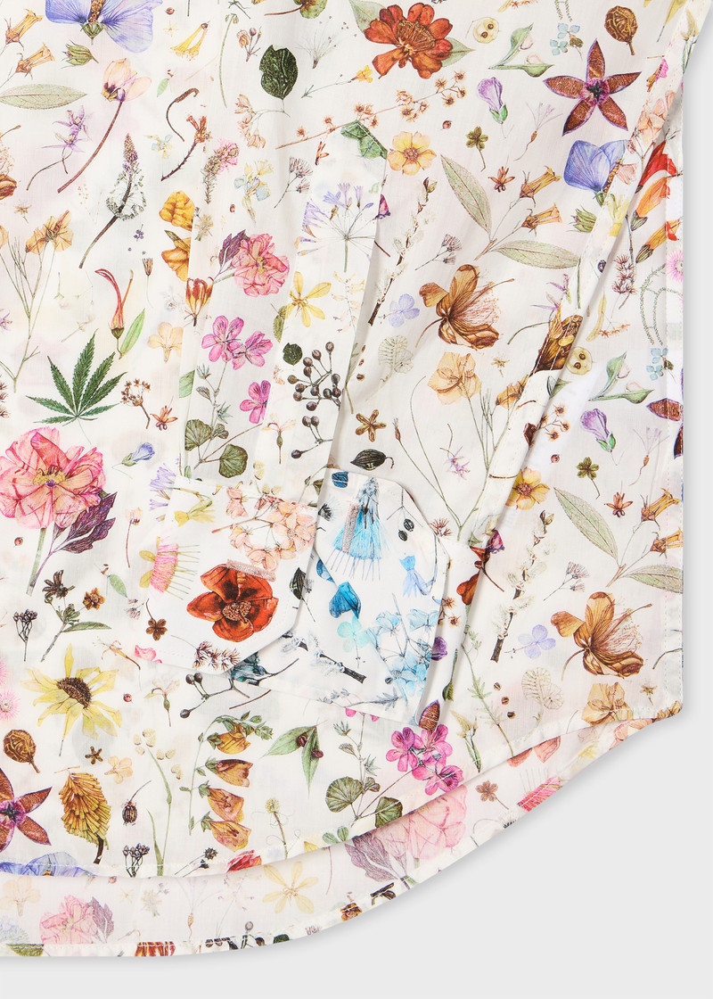 Paul Smith Tailored-Fit White 'Liberty Floral' Print Shirt outlook