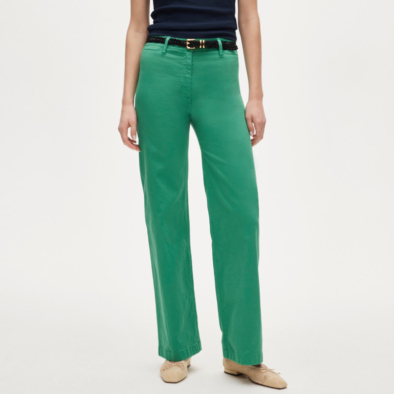 Wide-leg trouser in chino 4