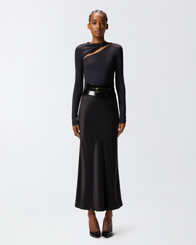 PINKO LONG SATIN SKIRT outlook
