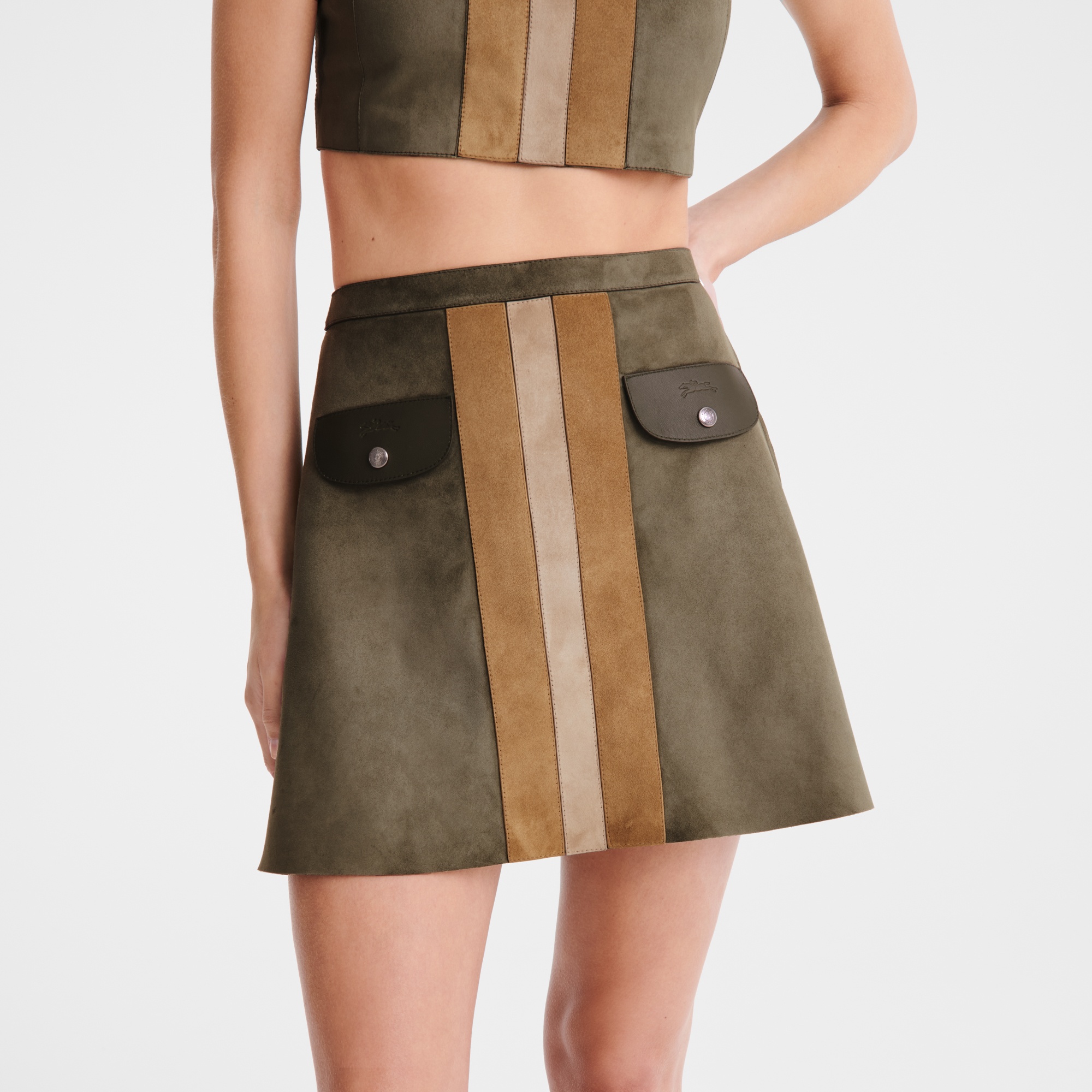 Skirt Khaki - Leather - 3