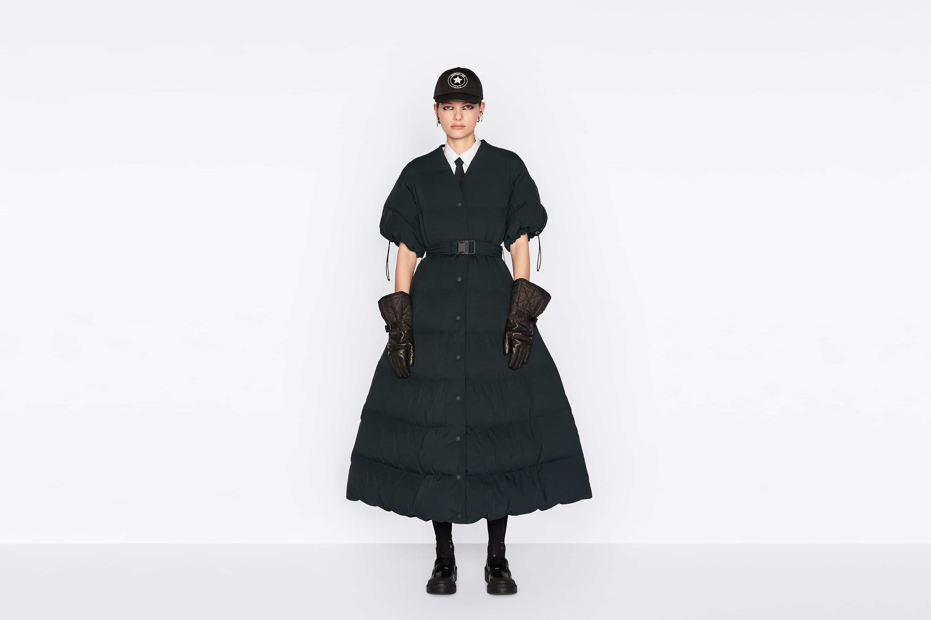 DiorAlps Long Down Jacket with Belt - 4