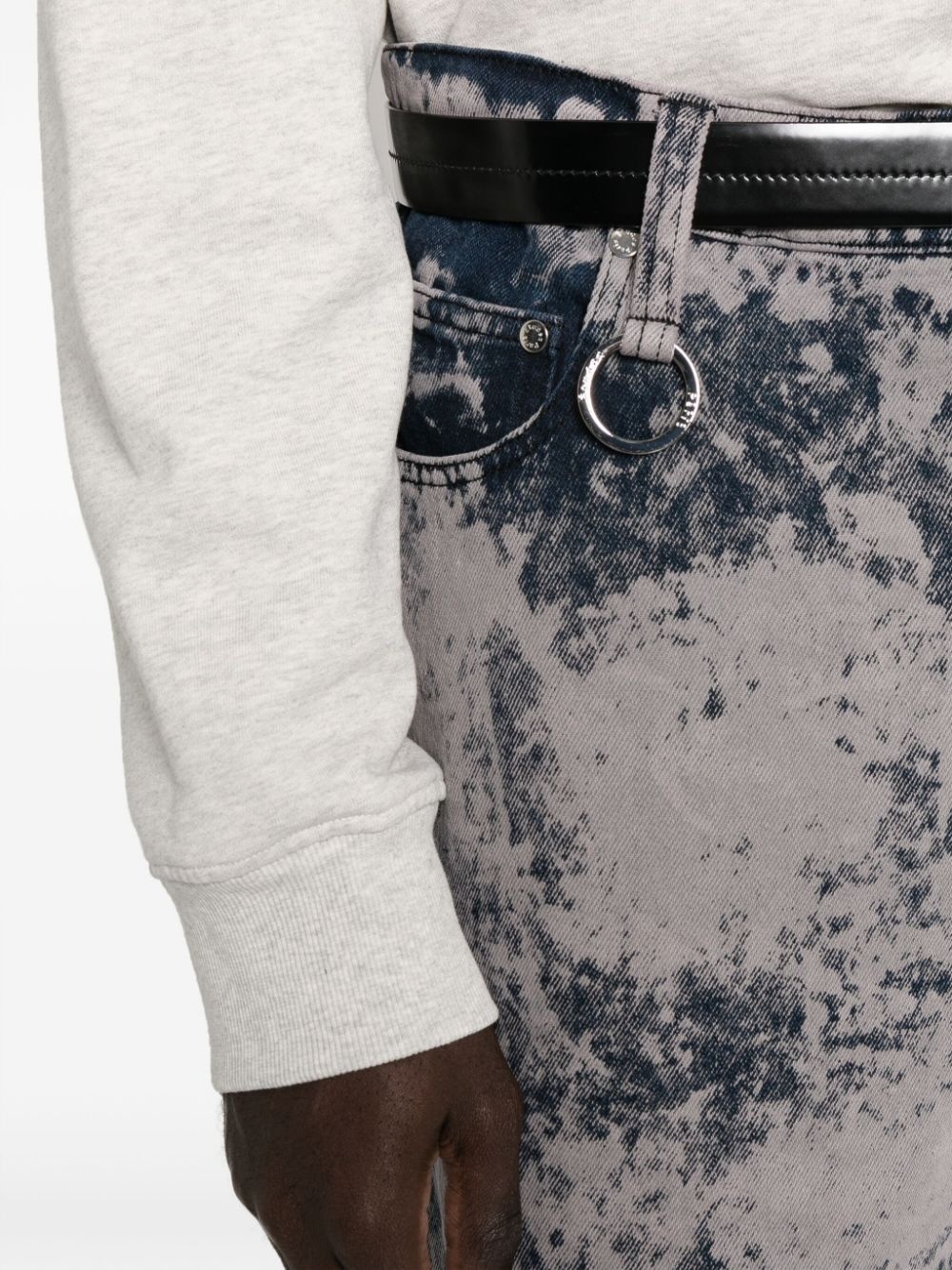 midi-rise wide-leg jeans - 10