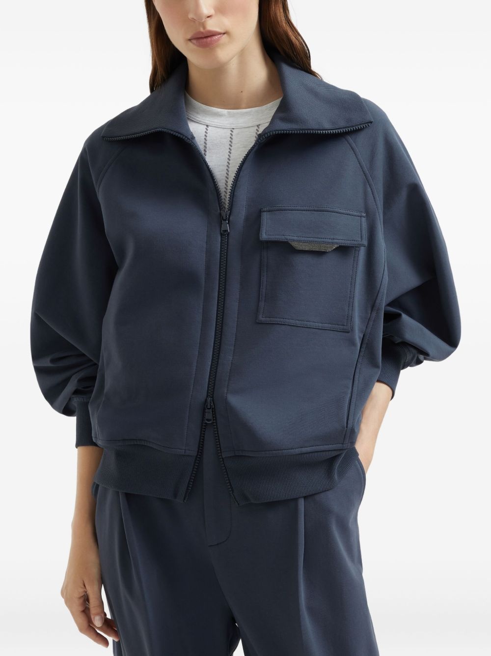 Monili-detail sweatshirt - 4
