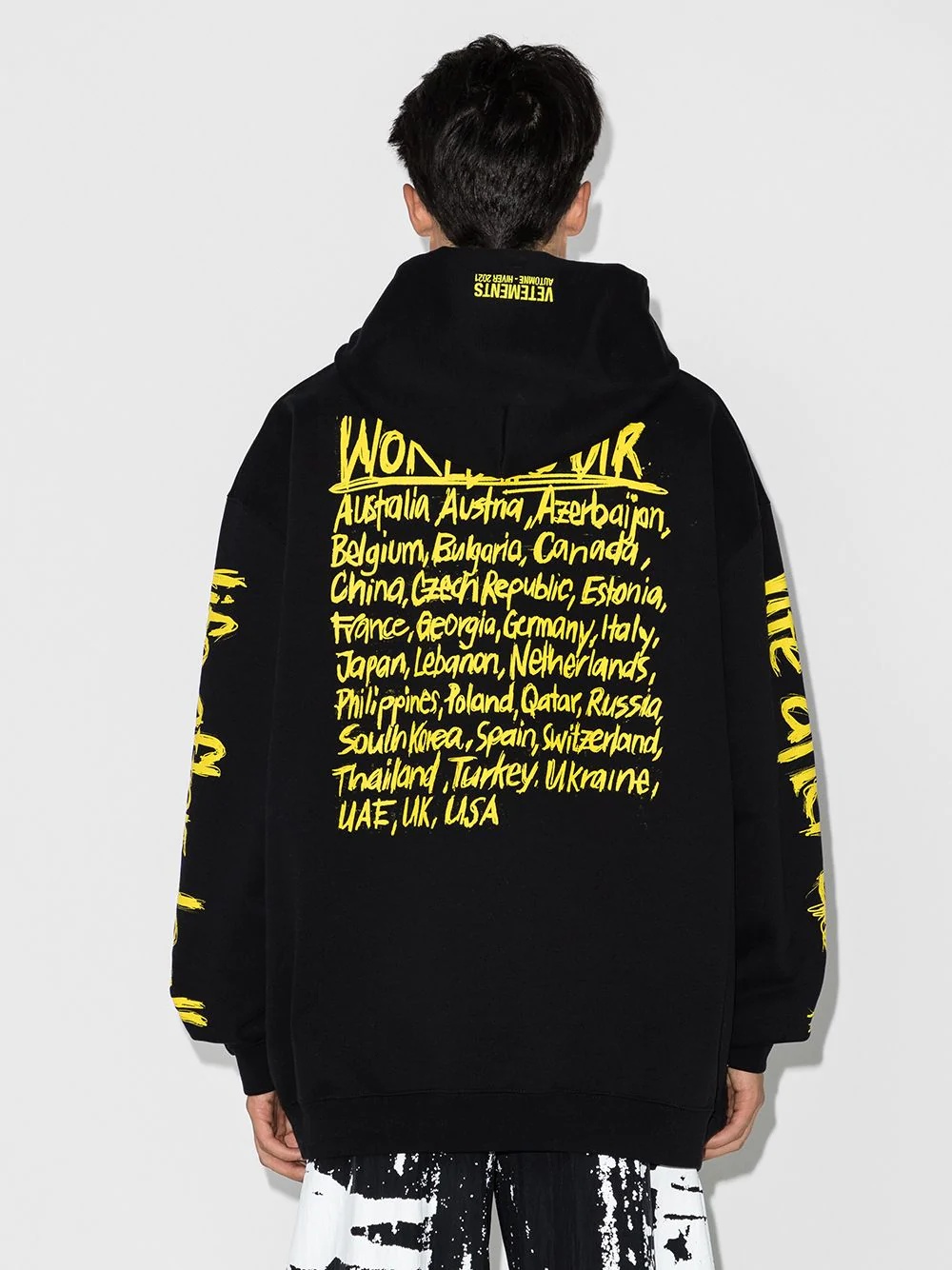 World Tour print hoodie - 3