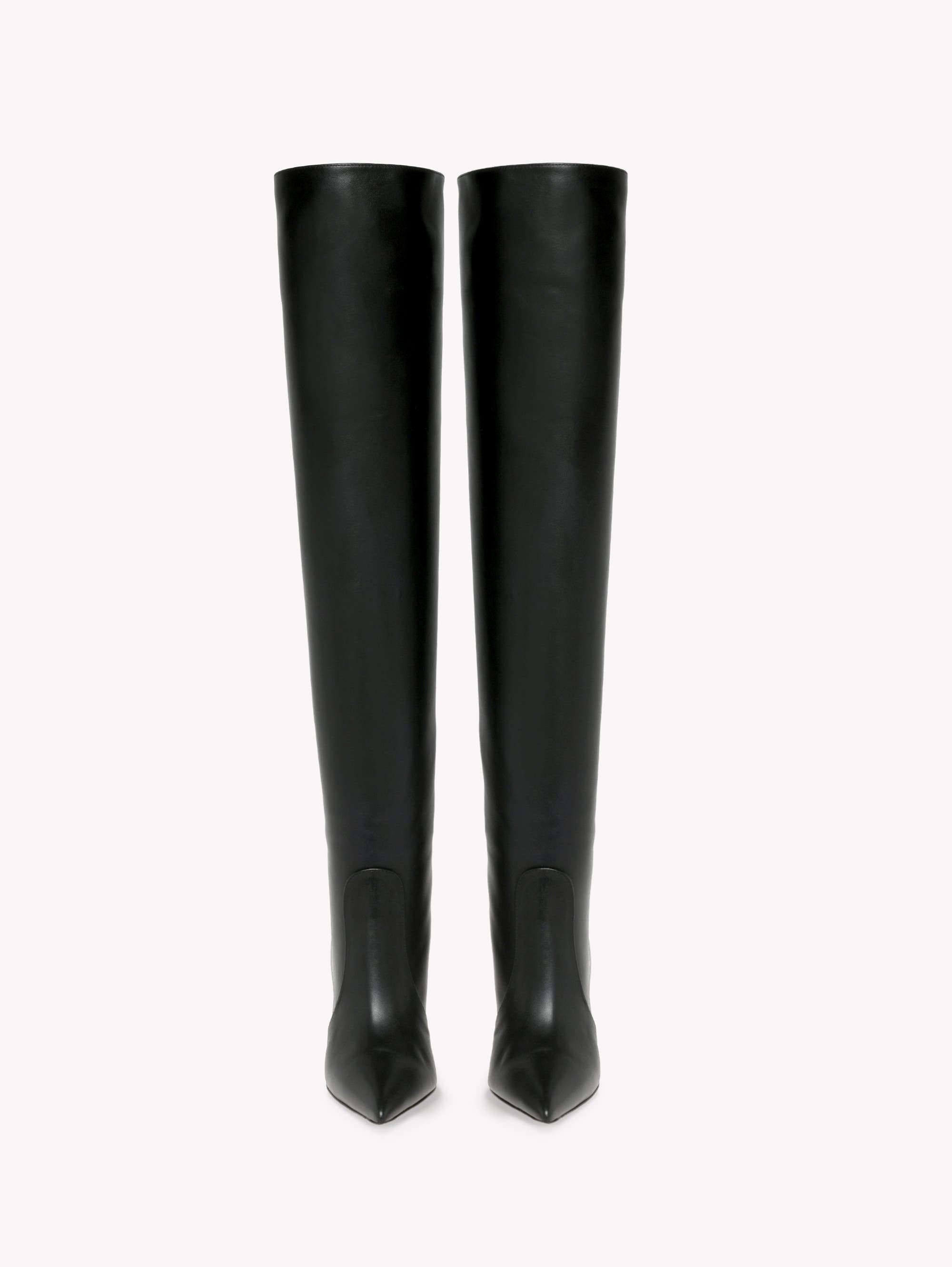 Gianvito Rossi Hansen Cuissard Boot in Black Nappa at Nordstrom - 3