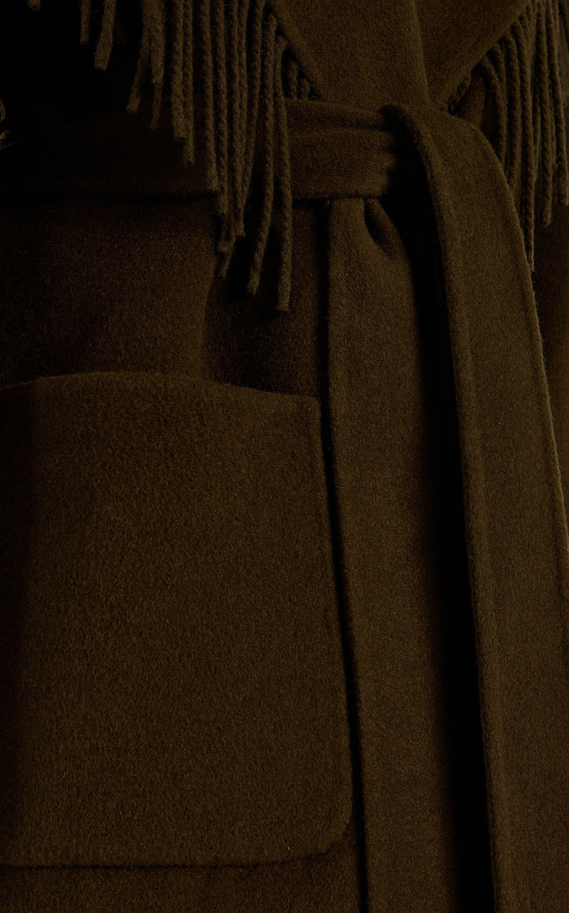 Carrie Fringe Robe Coat brown 6