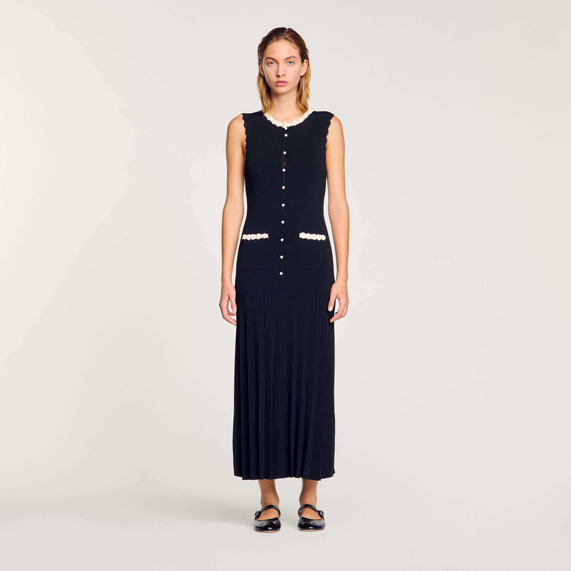 MAXI DRESS WITH CROCHET DETAILING - 2