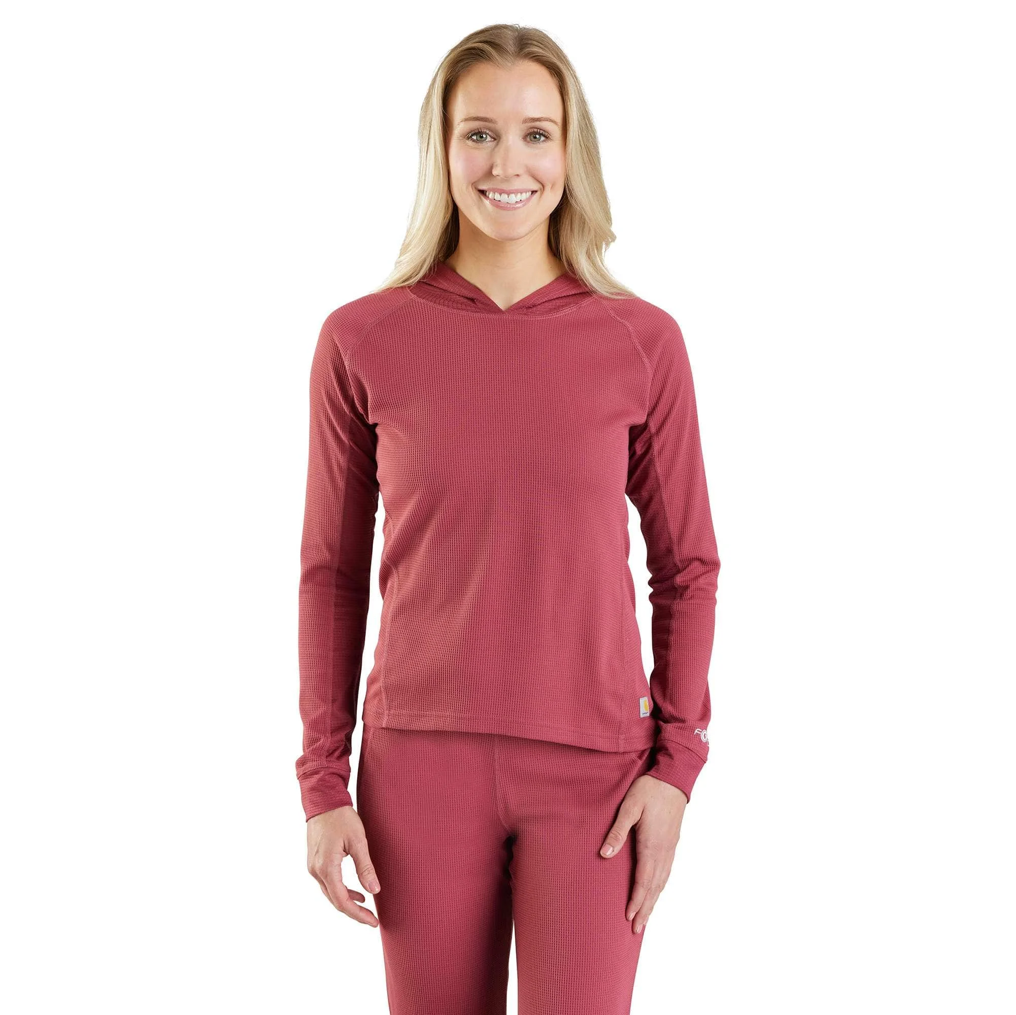Women's Carhartt Force® Midweight Micro-Grid Base Layer Hoodie - 1