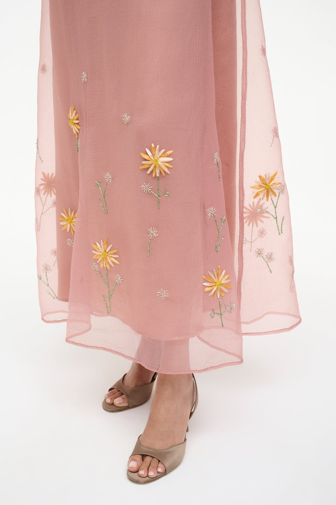 STAUD ALBEE DRESS DAHLIA DAYDREAM PINK - 5