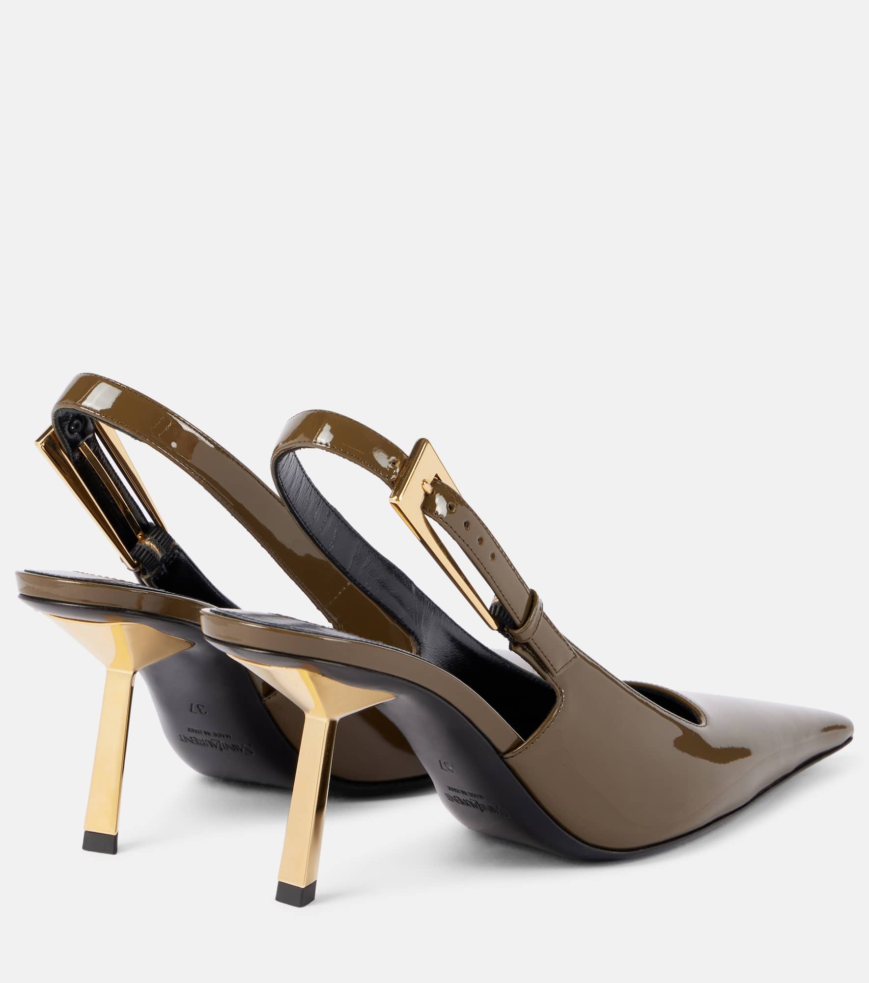 Lee 75 patent leather slingback pumps - 2