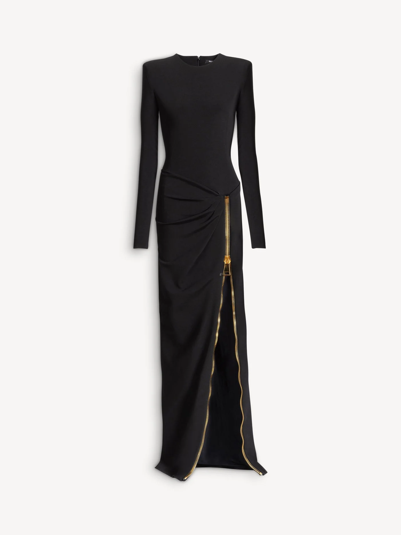 Long slit dress with zip - 1