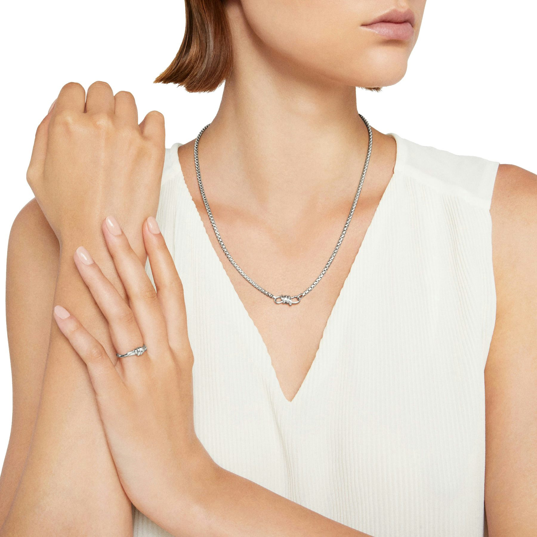 SILVER NODO RING - 3