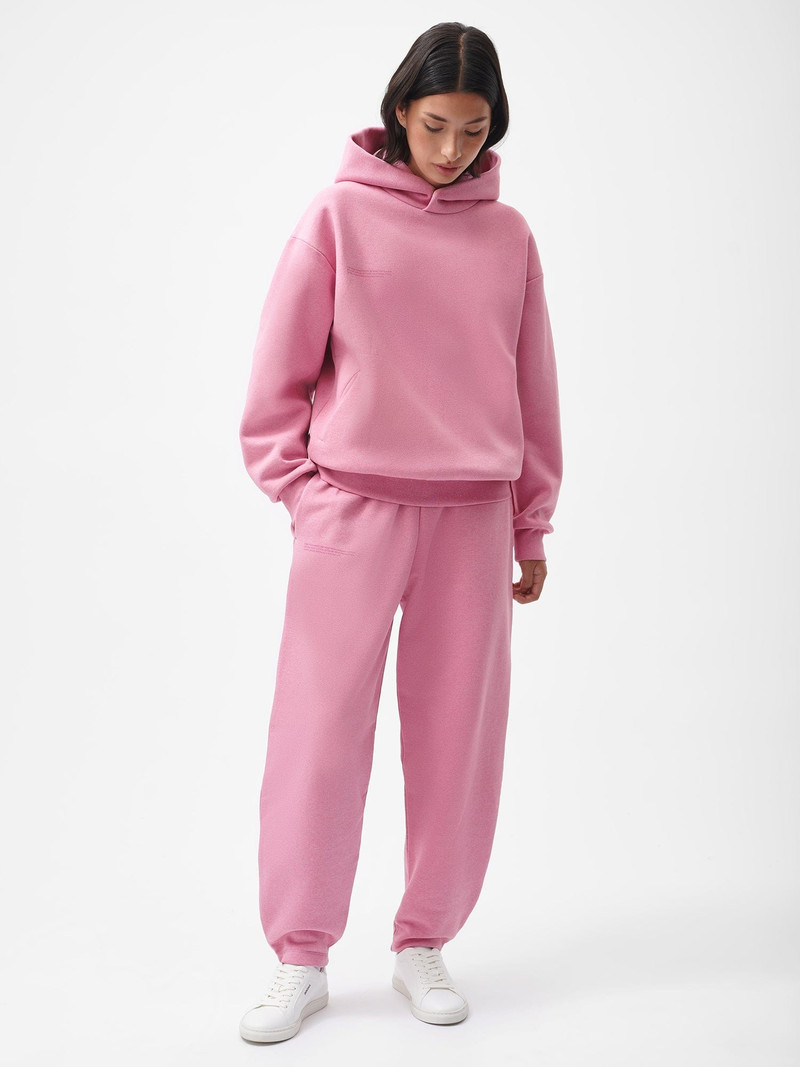 PANGAIA Womens Reclaimed Cotton Barrel-Leg Track Pants - Reclaim Sakura outlook